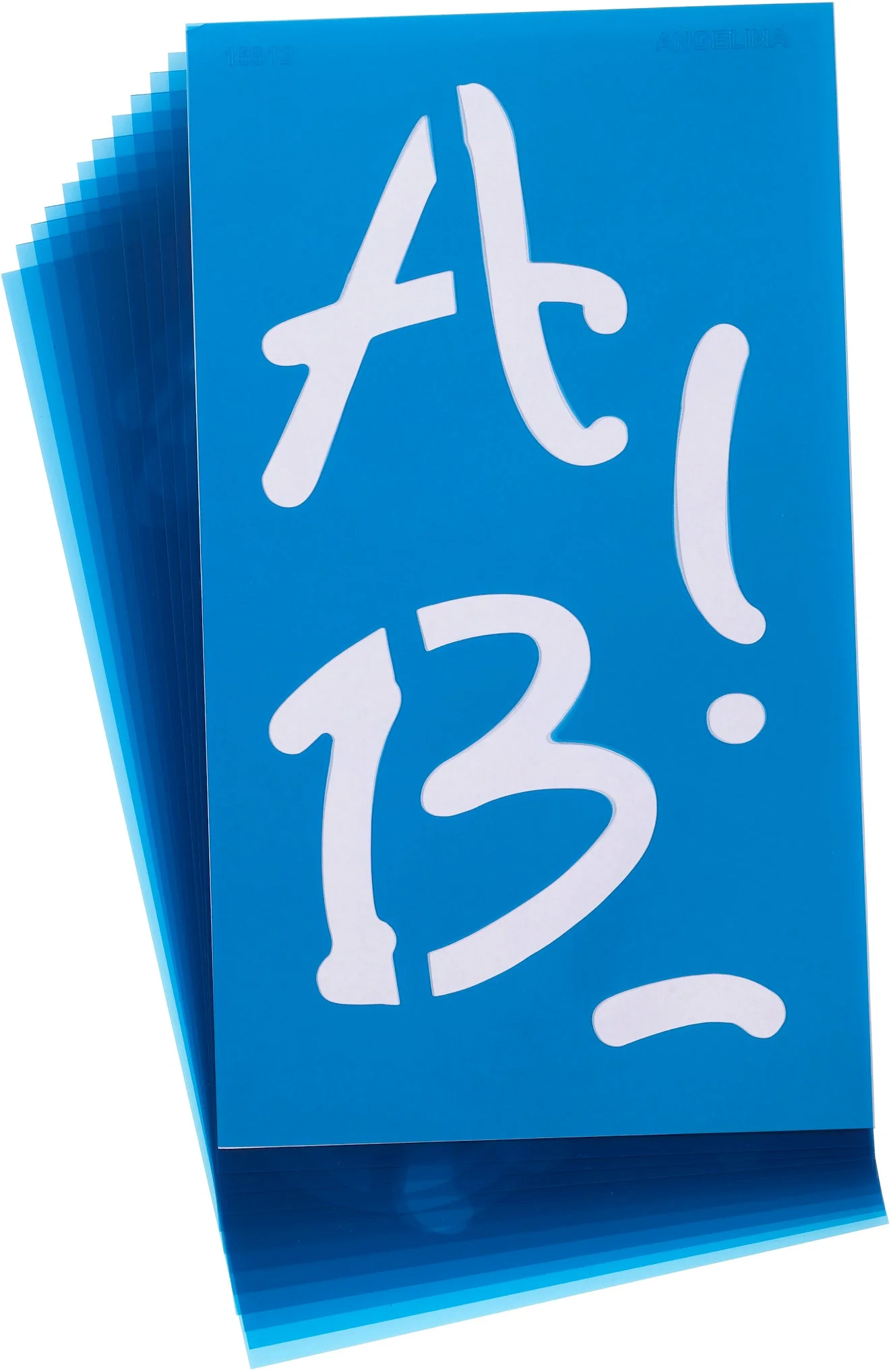 Acme Alphabet Stencils, 4-Inch, Angelina Script, 100-Pack (15812)
