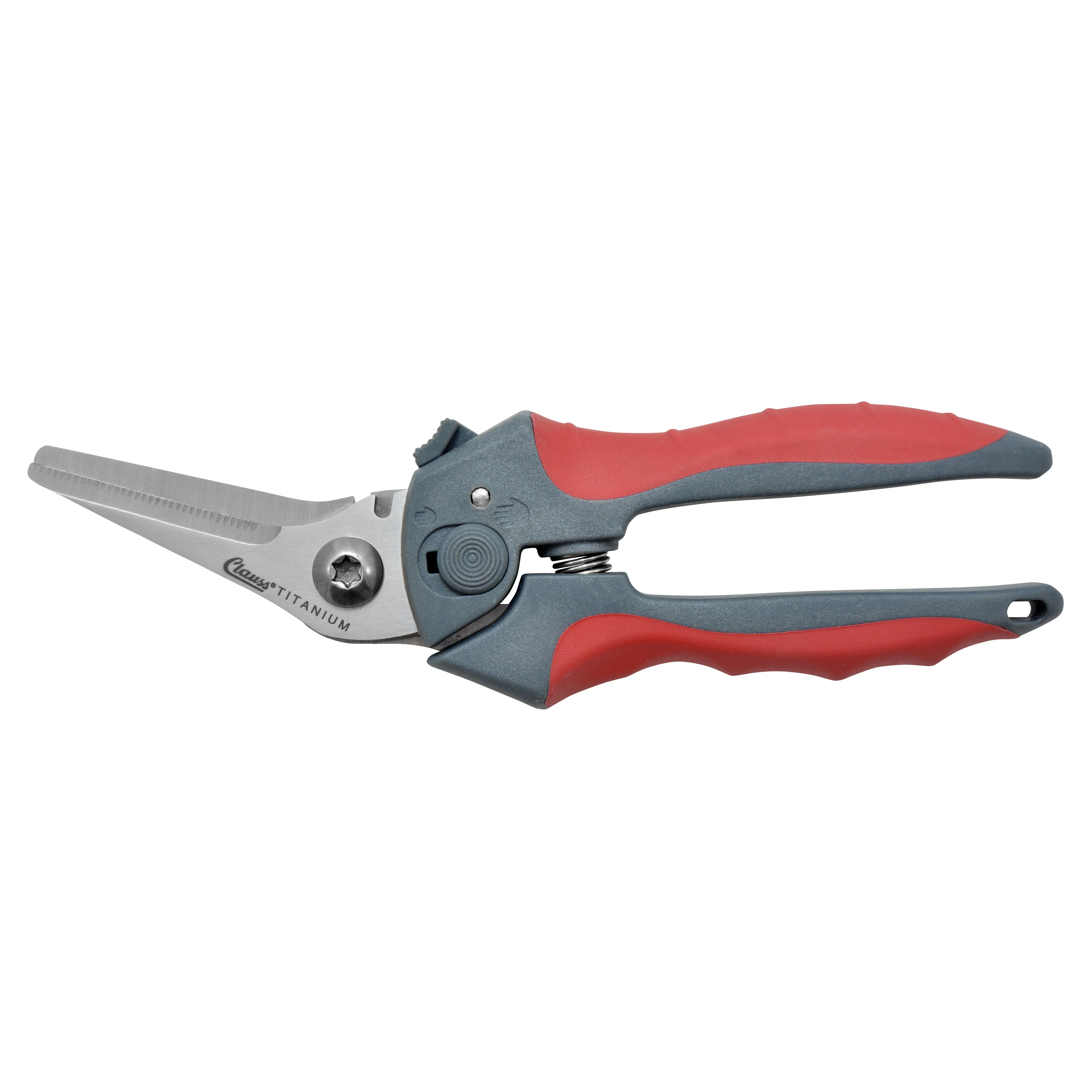 Clauss 8" Titanium Bonded Spring-Assist Bent Snip - Image 10