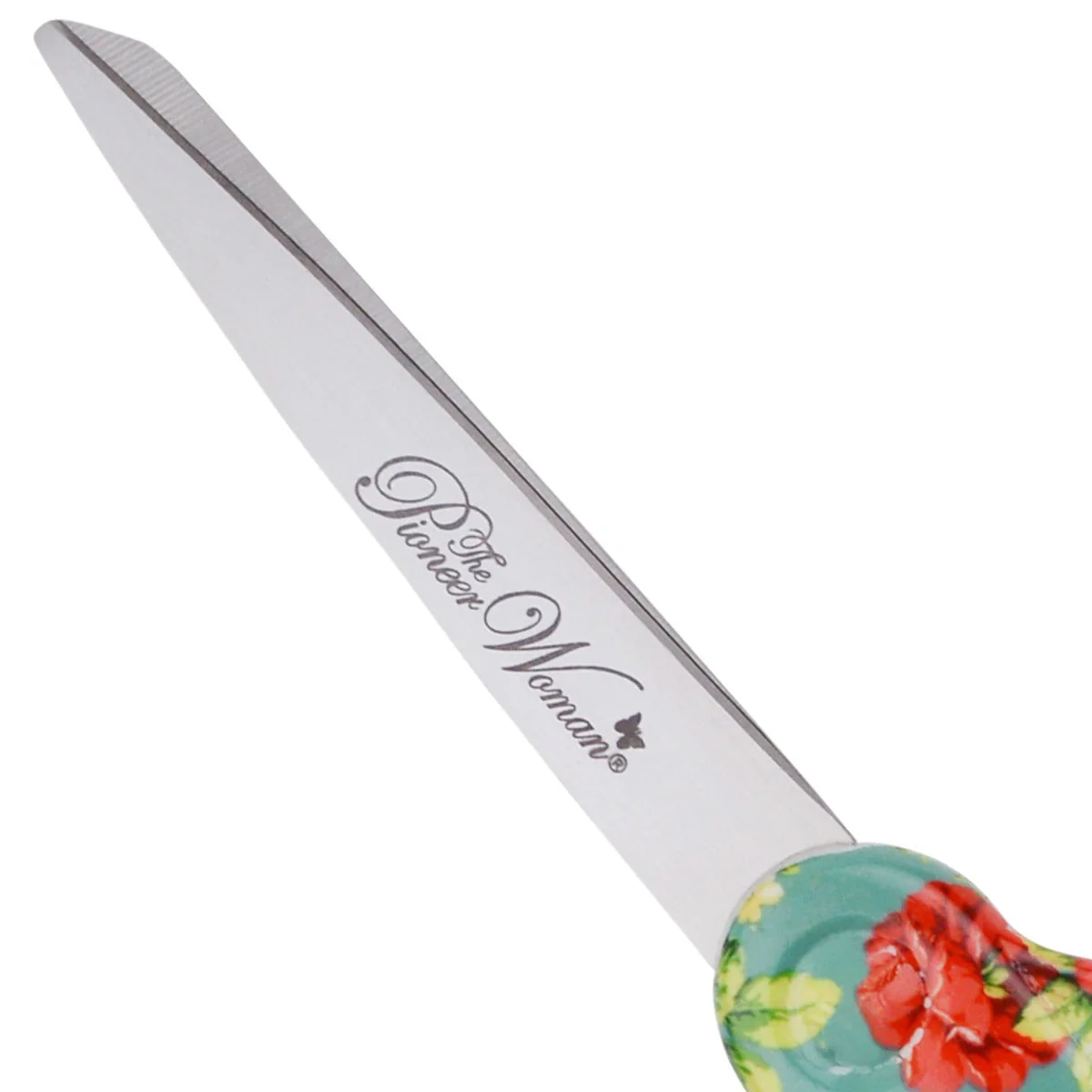 The Pioneer Woman Teal Vintage Floral 45mm Rotary & 8" Fashion Scissors Set (55892-PARENT) - Image 2