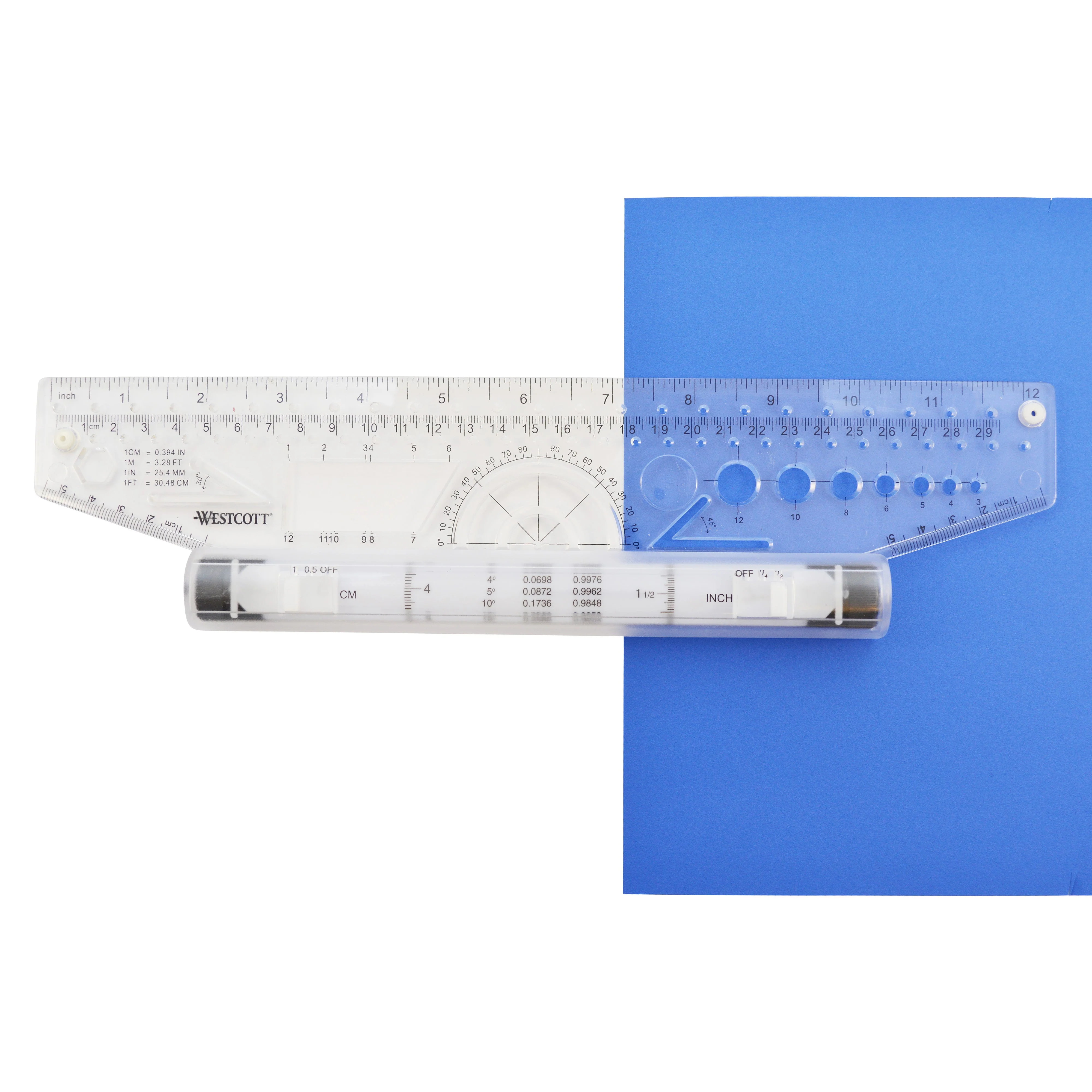 Westcott 12" Rolling Ruler, Clear (ROL-12)