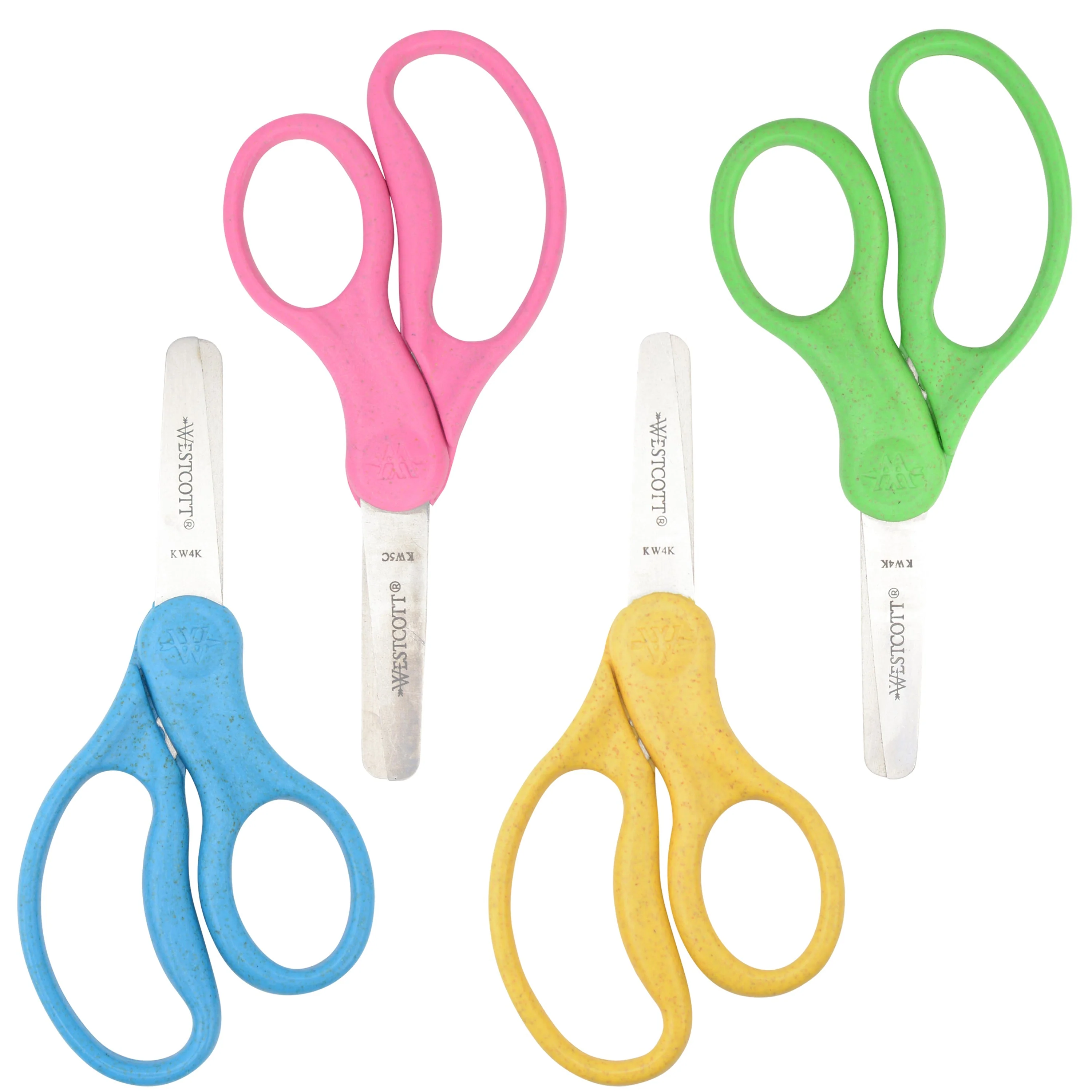 Westcott 5" KleenEarth Scissors 12-Pack, for Kids Ages 4+, Recycled Scissors for School and Craft Projects (00850-PARENT) - Image 2