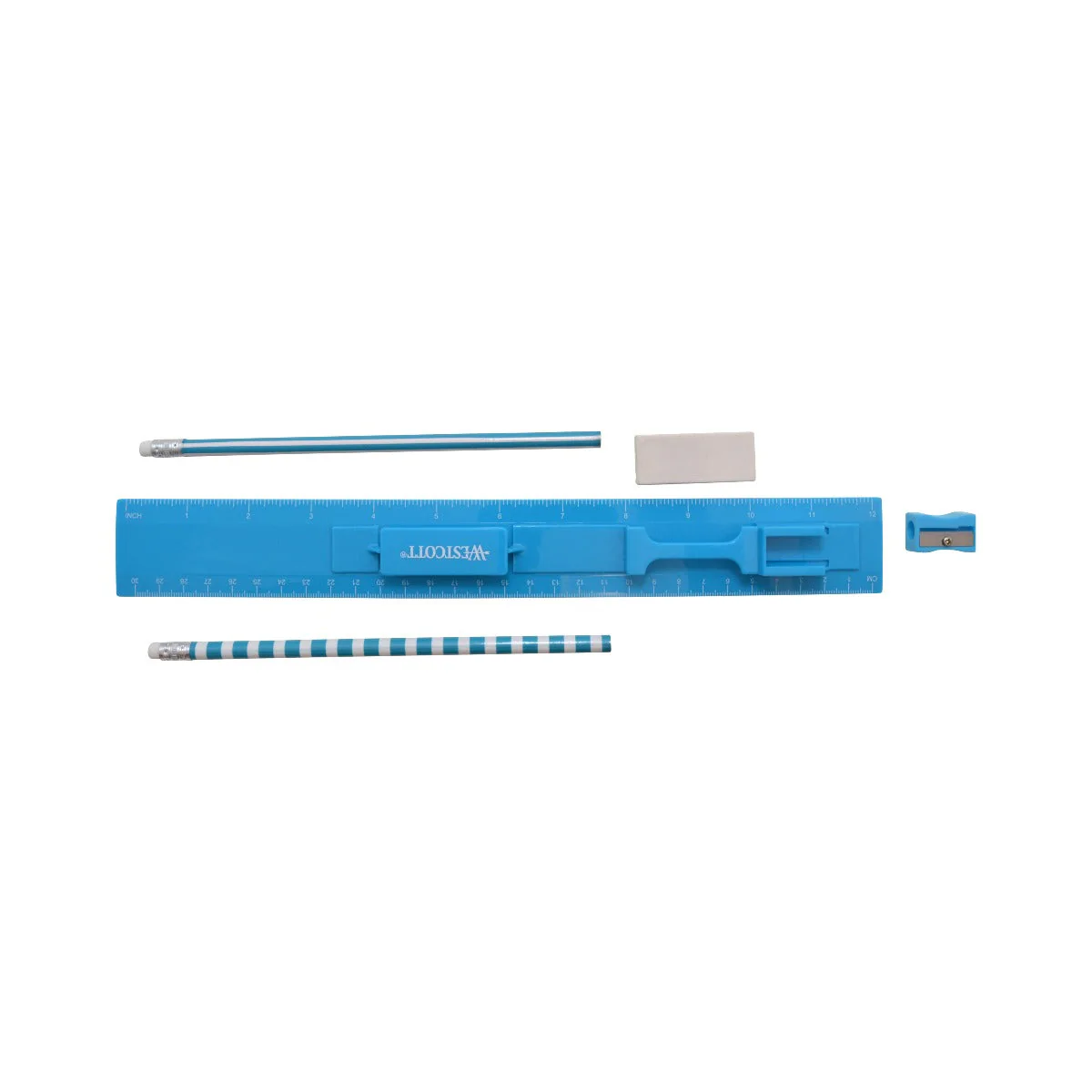 Westcott 5 Piece Ruler Set, Assorted Colors (17601-PARENT) - Image 4