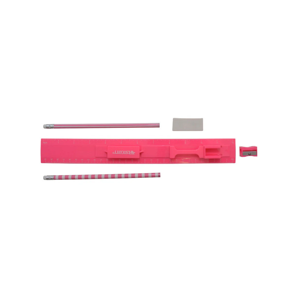 Westcott 5 Piece Ruler Set, Assorted Colors (17601-PARENT) - Image 5