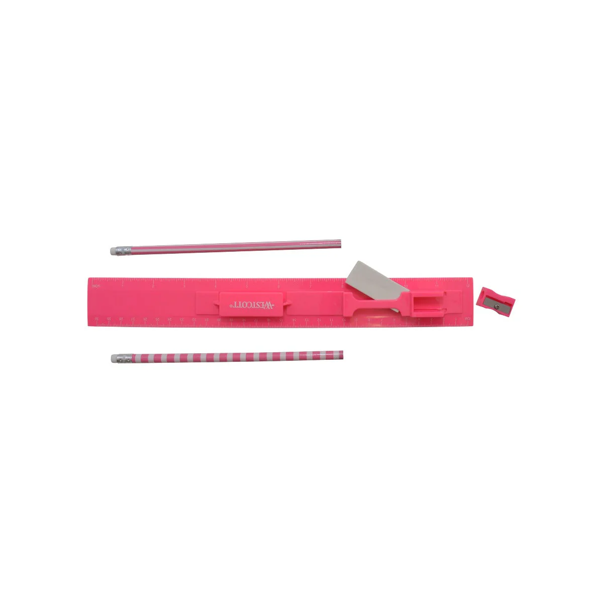 Westcott 5 Piece Ruler Set, Assorted Colors (17601-PARENT) - Image 8