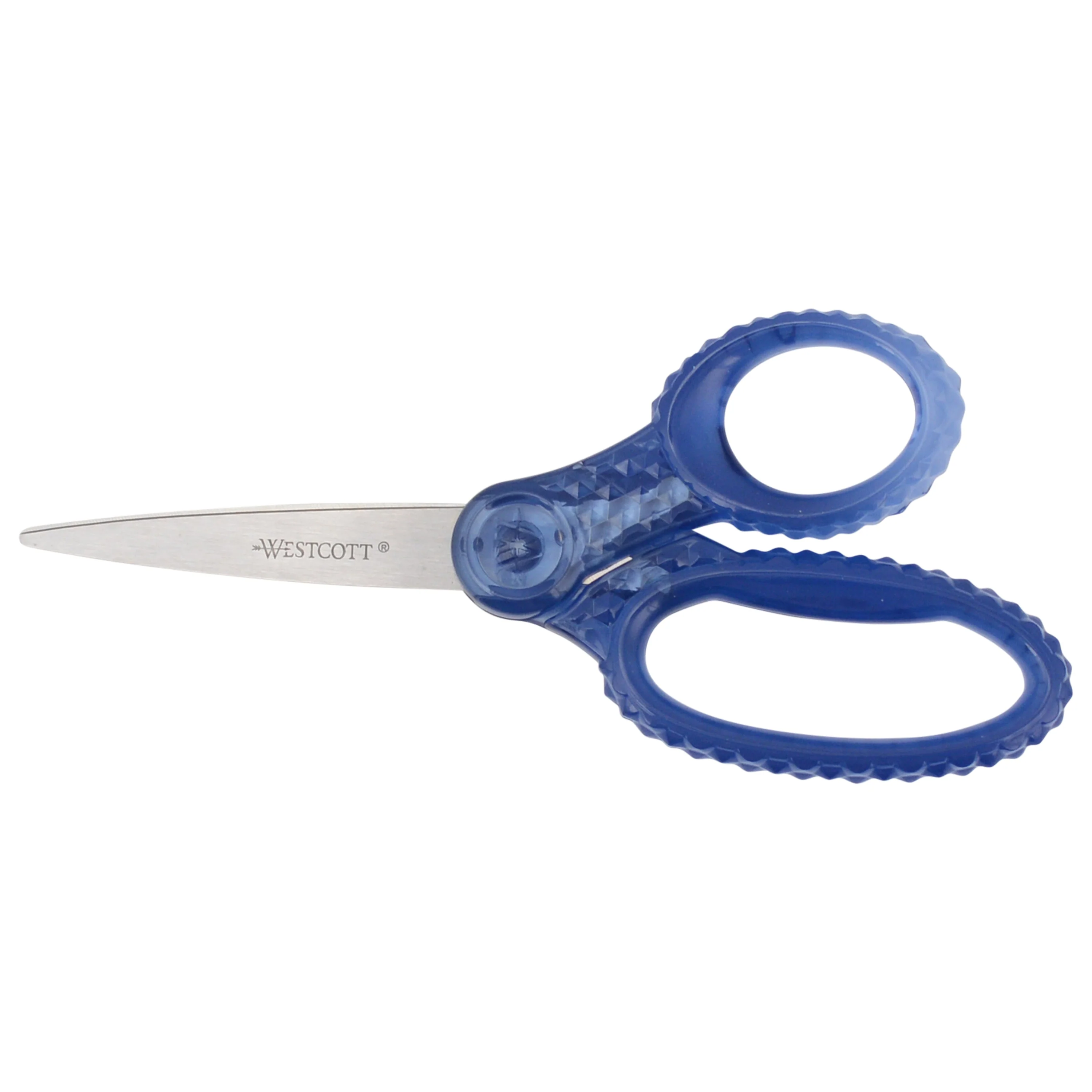Westcott 7" GEM Crystal-Covered Student Scissors, for Kids Aged 12+ - Scissors for School, Craft, Home, DIY, Classroom - Blue (00705-PARENT)