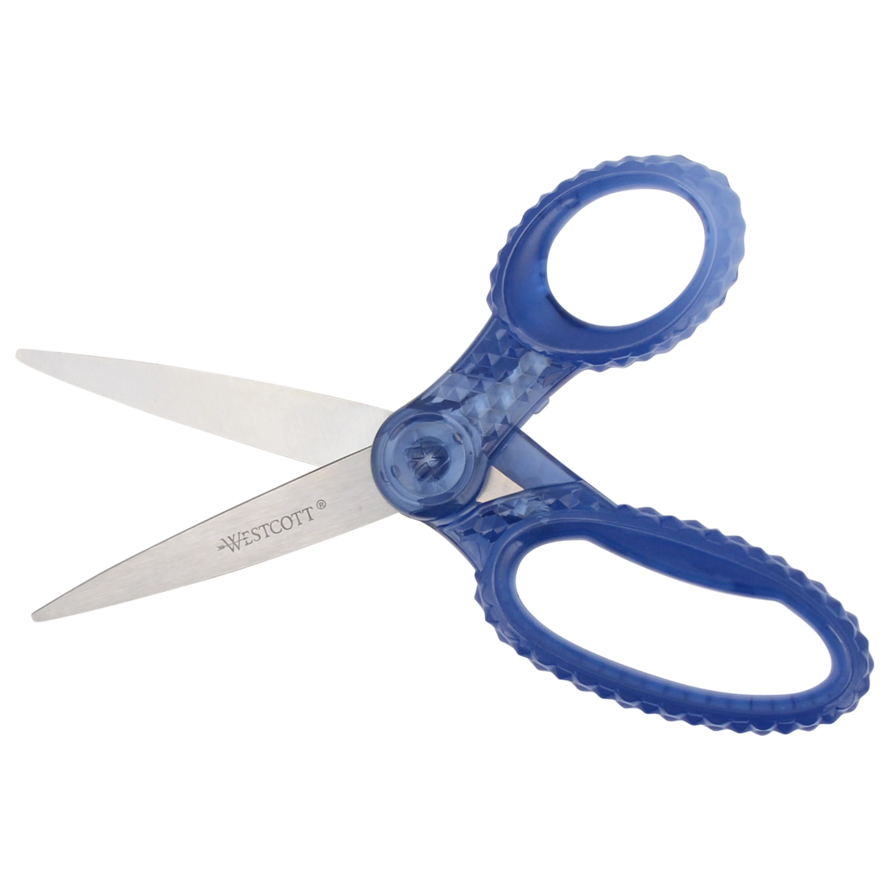 Westcott 7" GEM Crystal-Covered Student Scissors, for Kids Aged 12+ - Scissors for School, Craft, Home, DIY, Classroom - Blue (00705-PARENT) - Image 5
