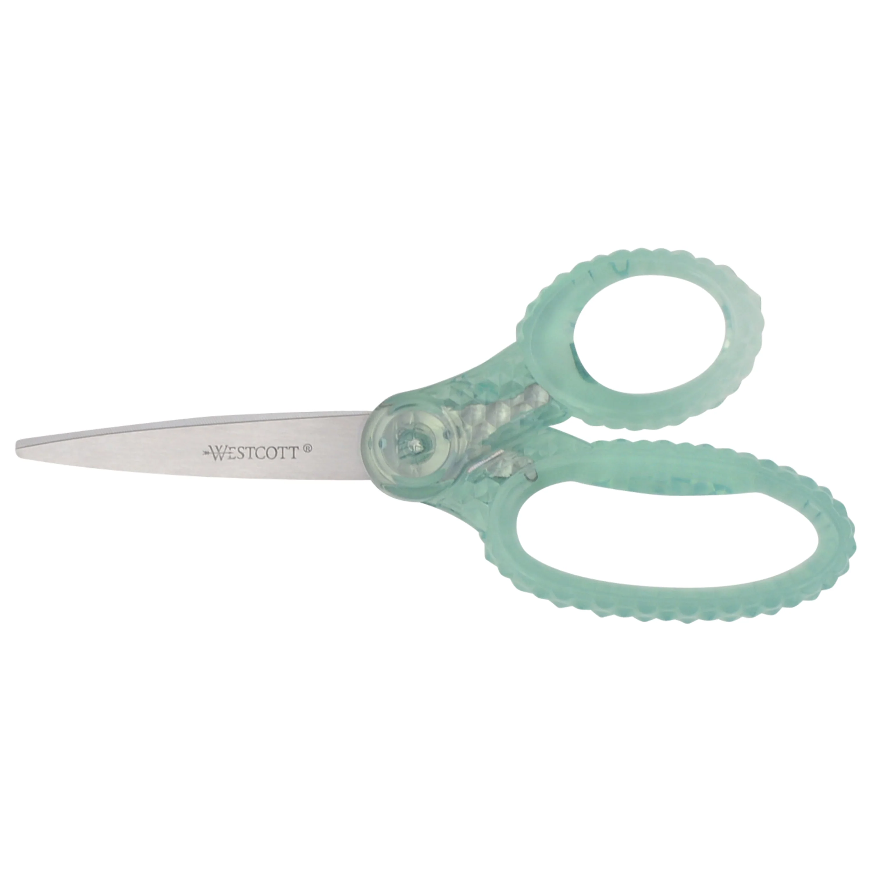 Westcott 7" GEM Crystal-Covered Student Scissors, for Kids Aged 12+ - Scissors for School, Craft, Home, DIY, Classroom - Green (00706-PARENT)