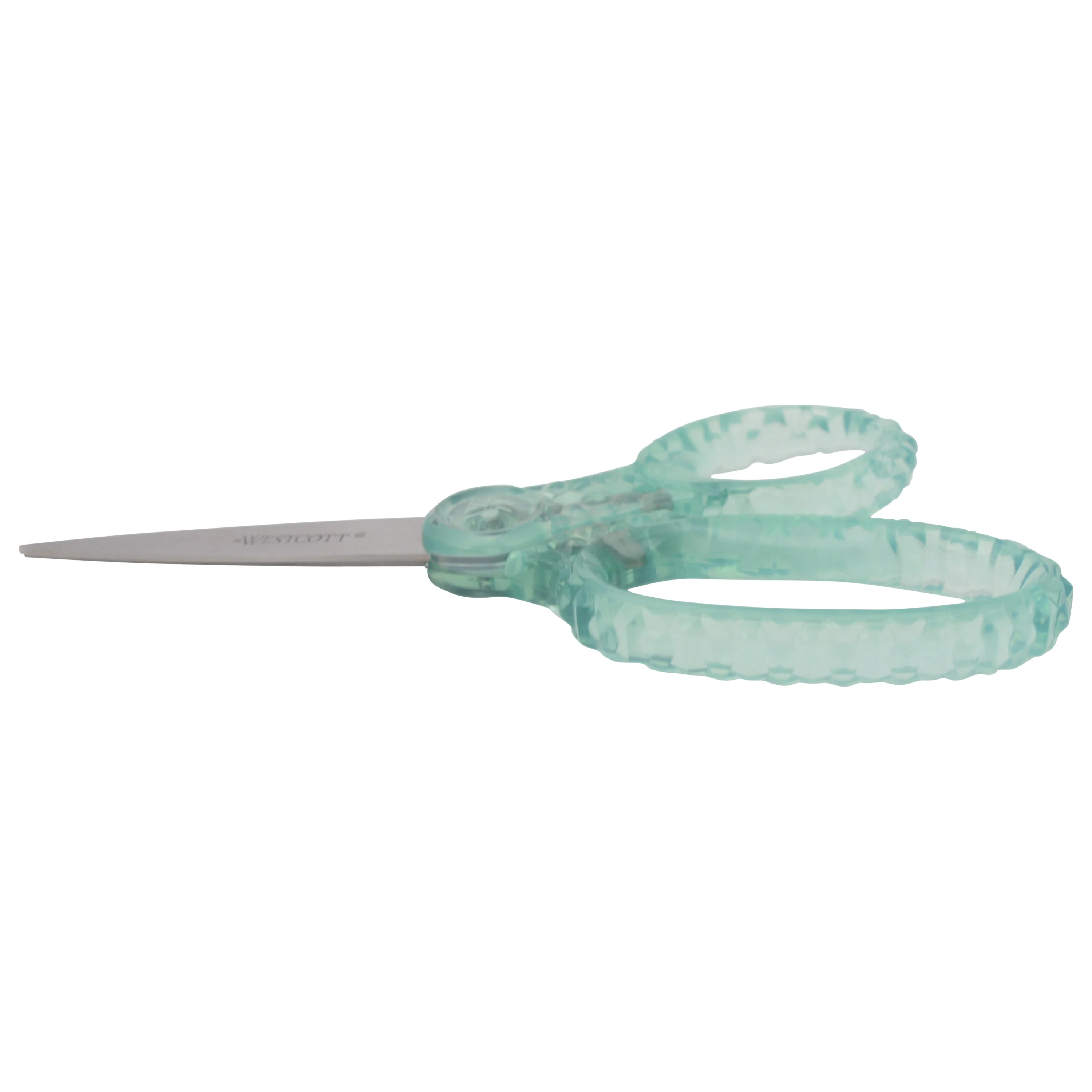 Westcott 7" GEM Crystal-Covered Student Scissors, for Kids Aged 12+ - Scissors for School, Craft, Home, DIY, Classroom - Green (00706-PARENT) - Image 2