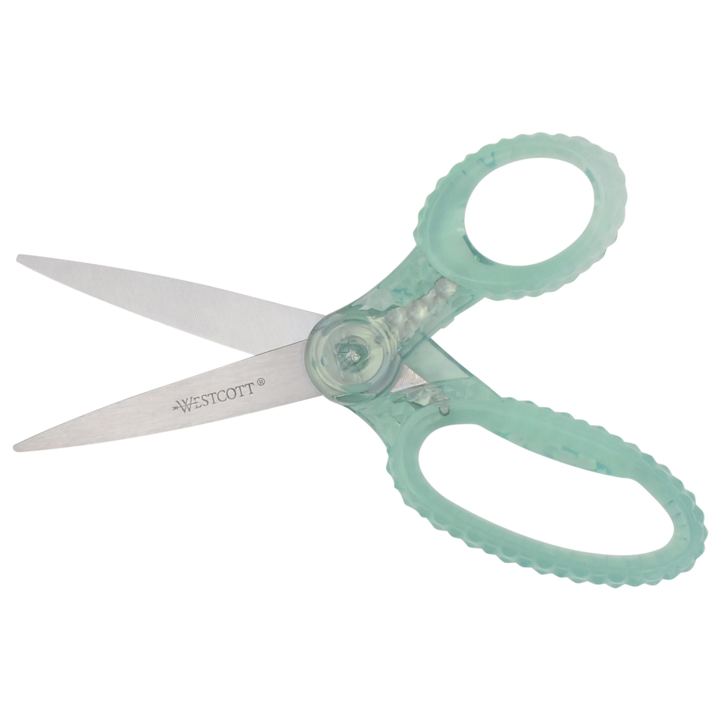 Westcott 7" GEM Crystal-Covered Student Scissors, for Kids Aged 12+ - Scissors for School, Craft, Home, DIY, Classroom - Green (00706-PARENT) - Image 7
