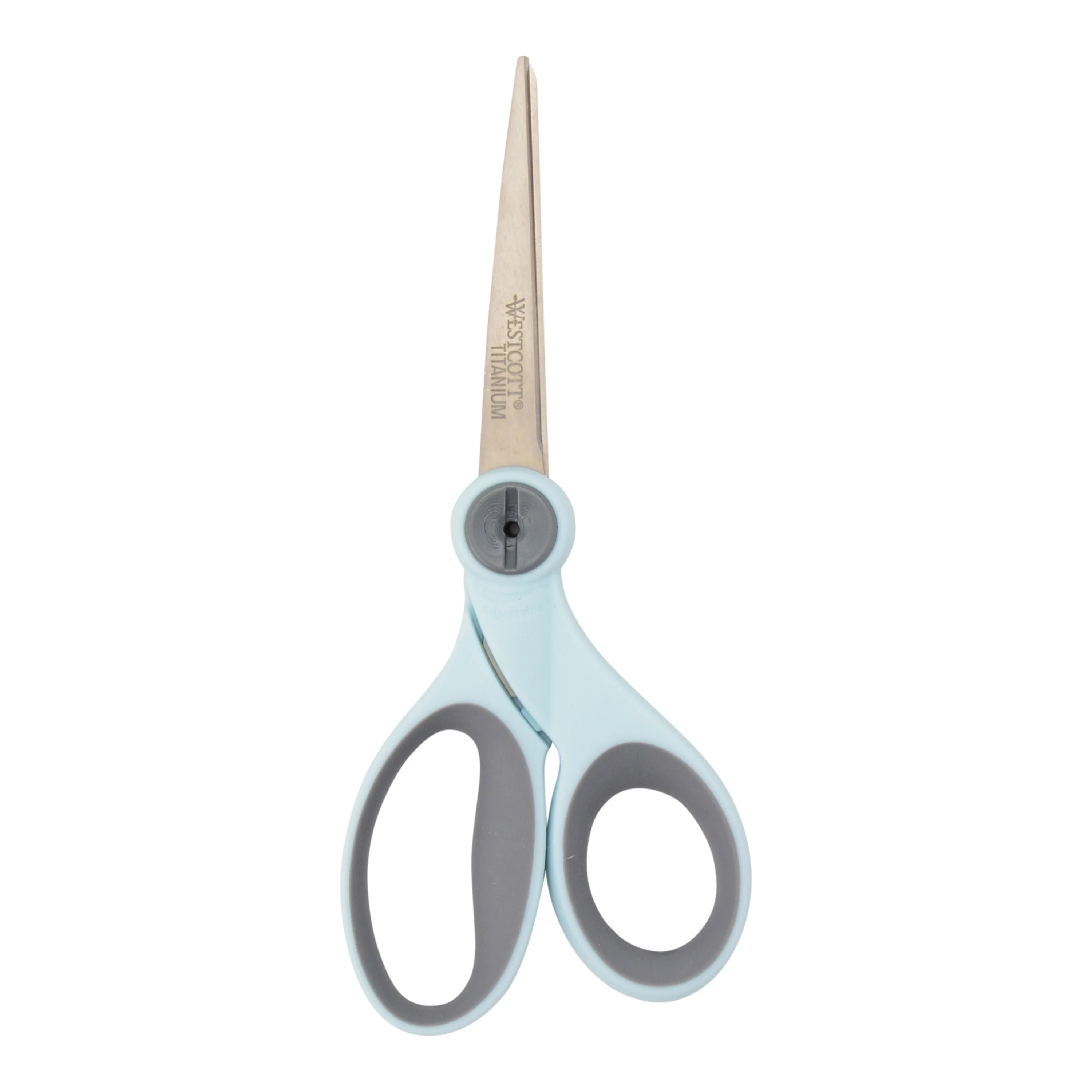 Westcott 7" Titanium Bonded Scissors with Adjustable Glide Feature with Microtip - Light Blue (15140)