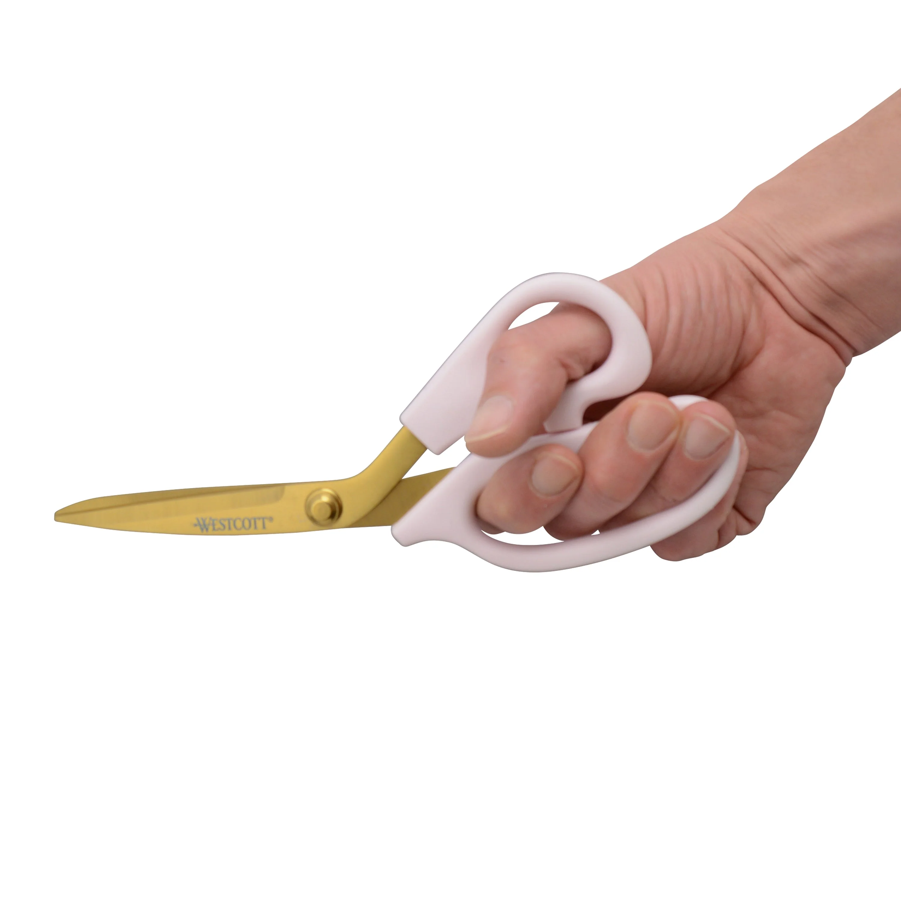 Westcott 8in All Purpose Kitchen Shears, Pink with Gold Blades (00821) - Image 6