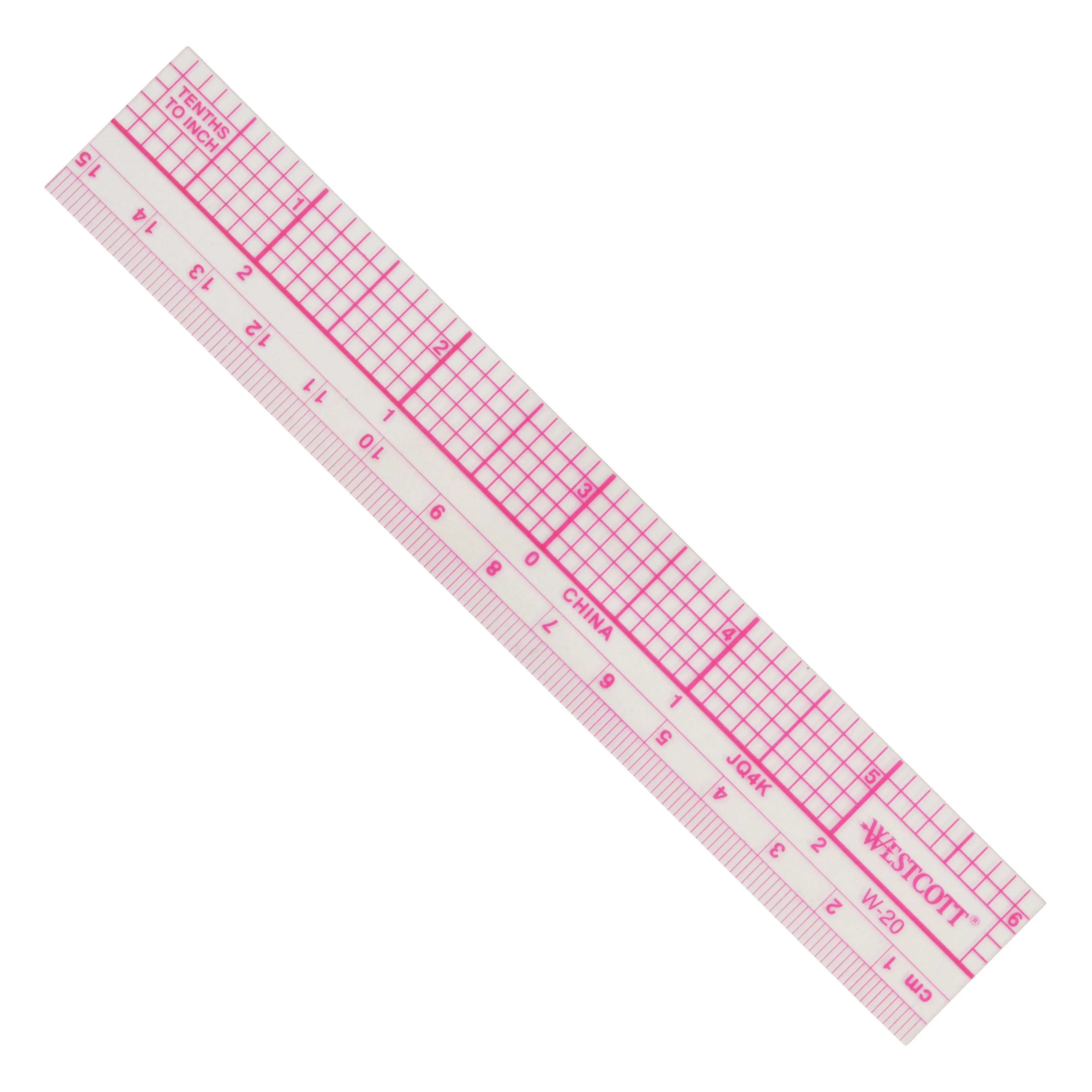 Westcott 8ths Graph Ruler, Inches/Metric, 12-Inches (W-30) - Image 2