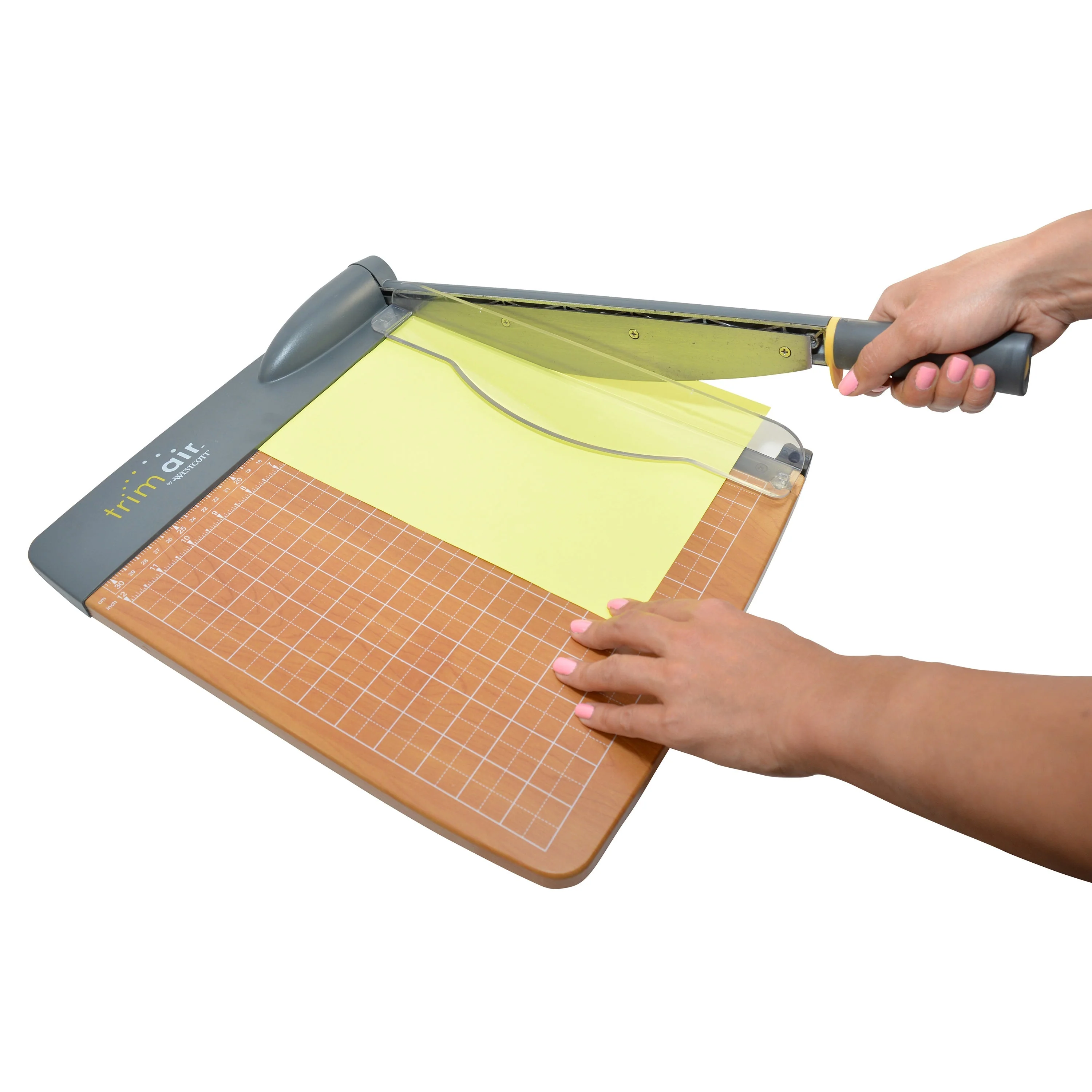 Westcott TrimAir Titanium Bonded Wood Guillotine Paper Trimmer, 12" (15106) - Image 2