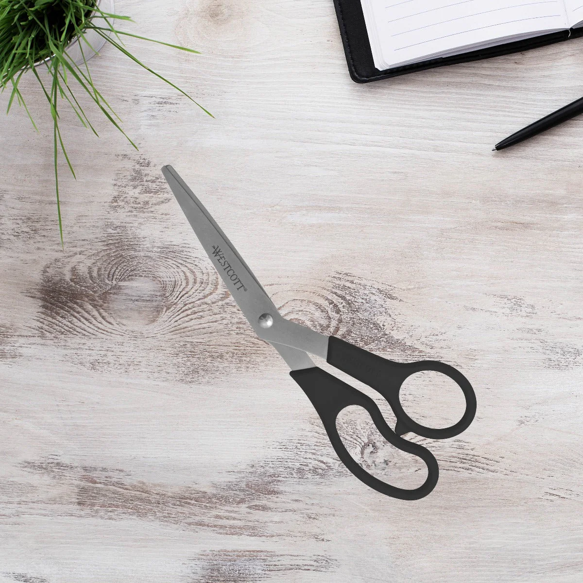 Westcott All Purpose Value Scissors, 8' Bent, Pack of 3, Black (13402) - Image 6