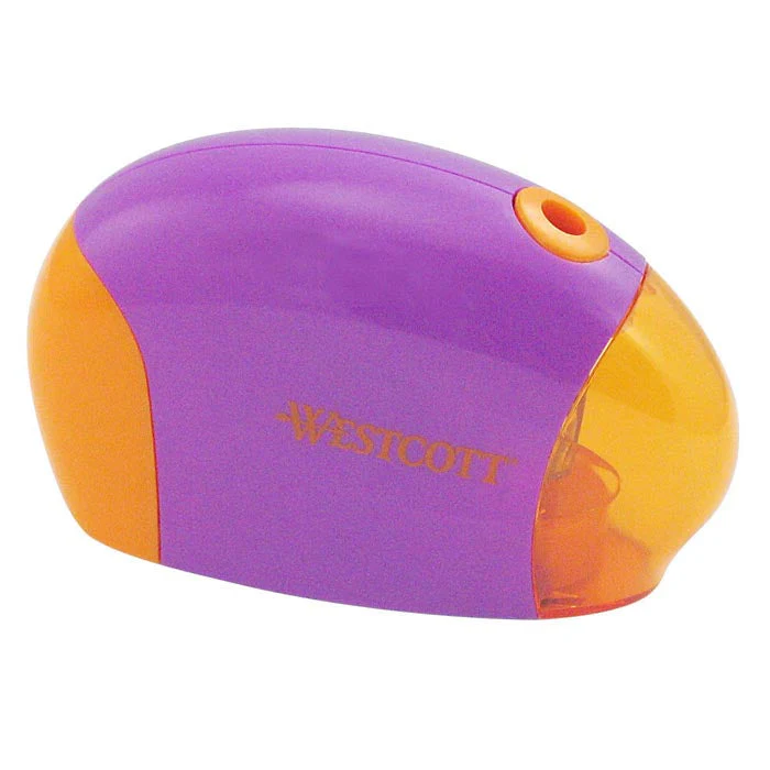 Westcott Battery Powered Pencil Sharpener, Assorted Colors (14074)