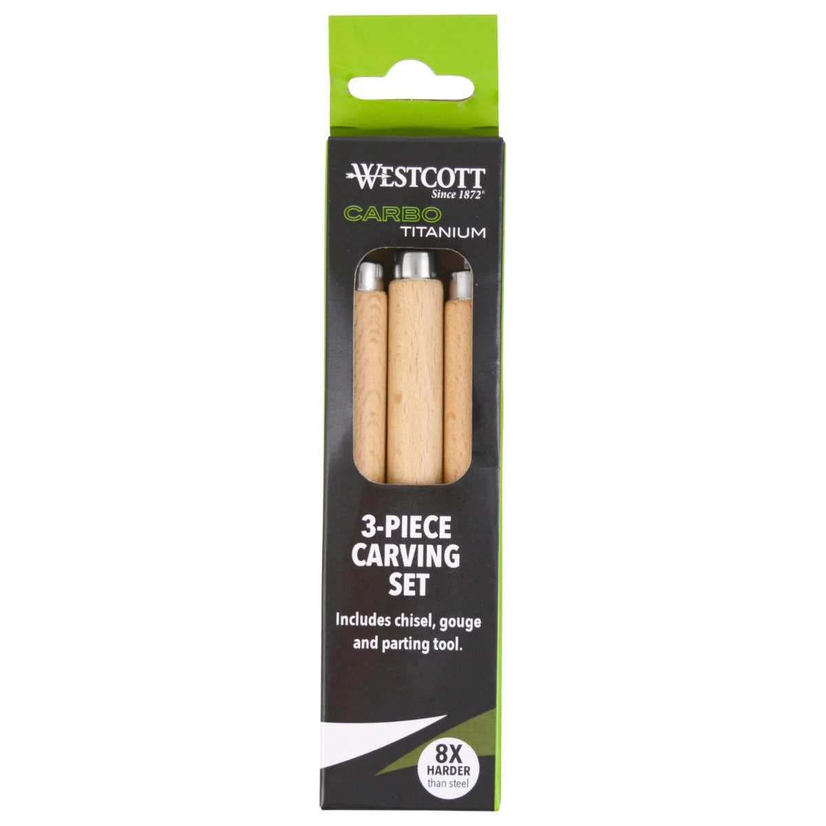 Westcott CarboTitanium Carving Tools Set for Wood Working, Soap Carving, Print Making, Clay Sculpture, 3-Piece Set (00674-Parent) - Image 7