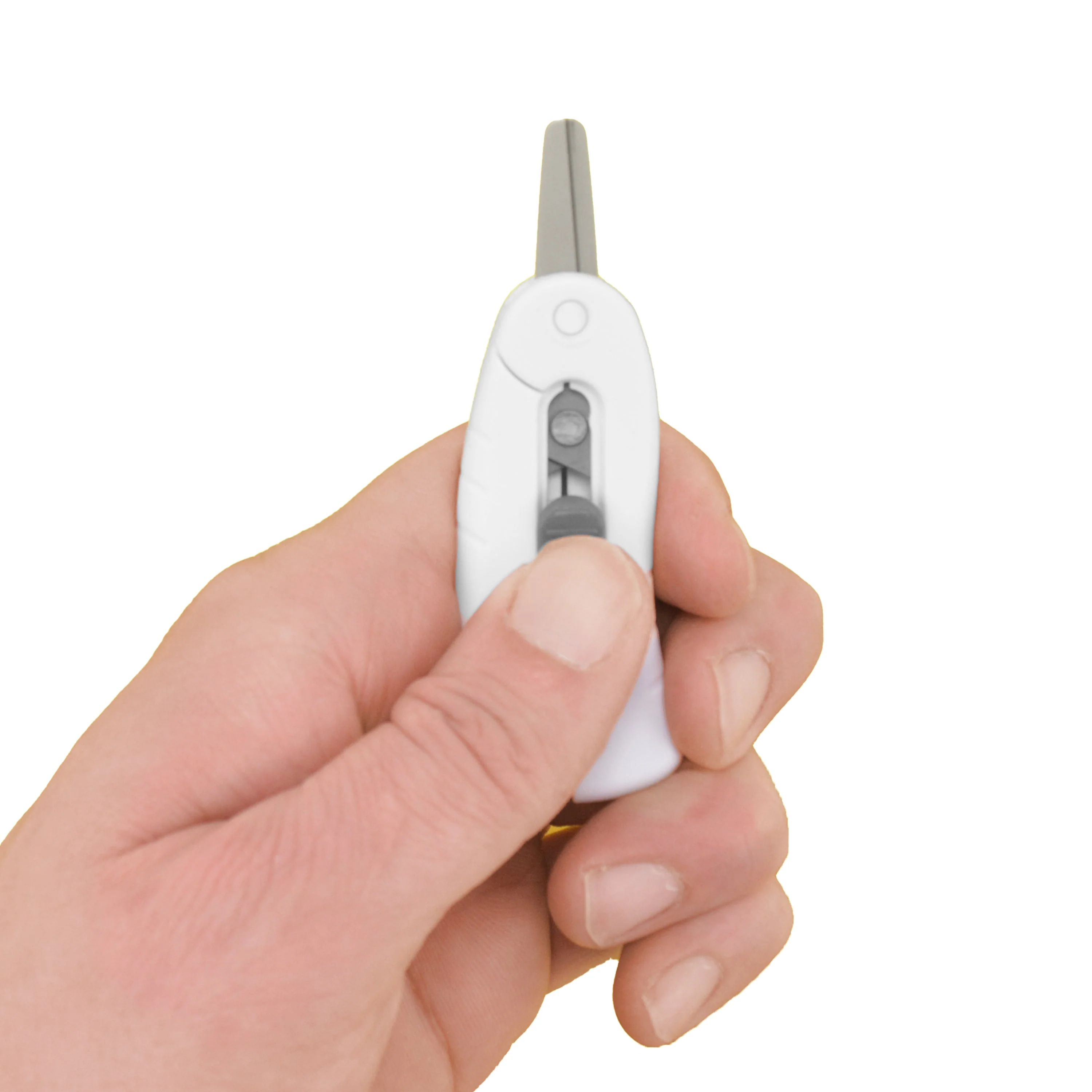 Westcott Folding Scissors and Rotary Cutter, Portable, Titanium Blades and White Handles for Travel, Crafting and Sewing, 2-Piece Set (00733) - Image 6