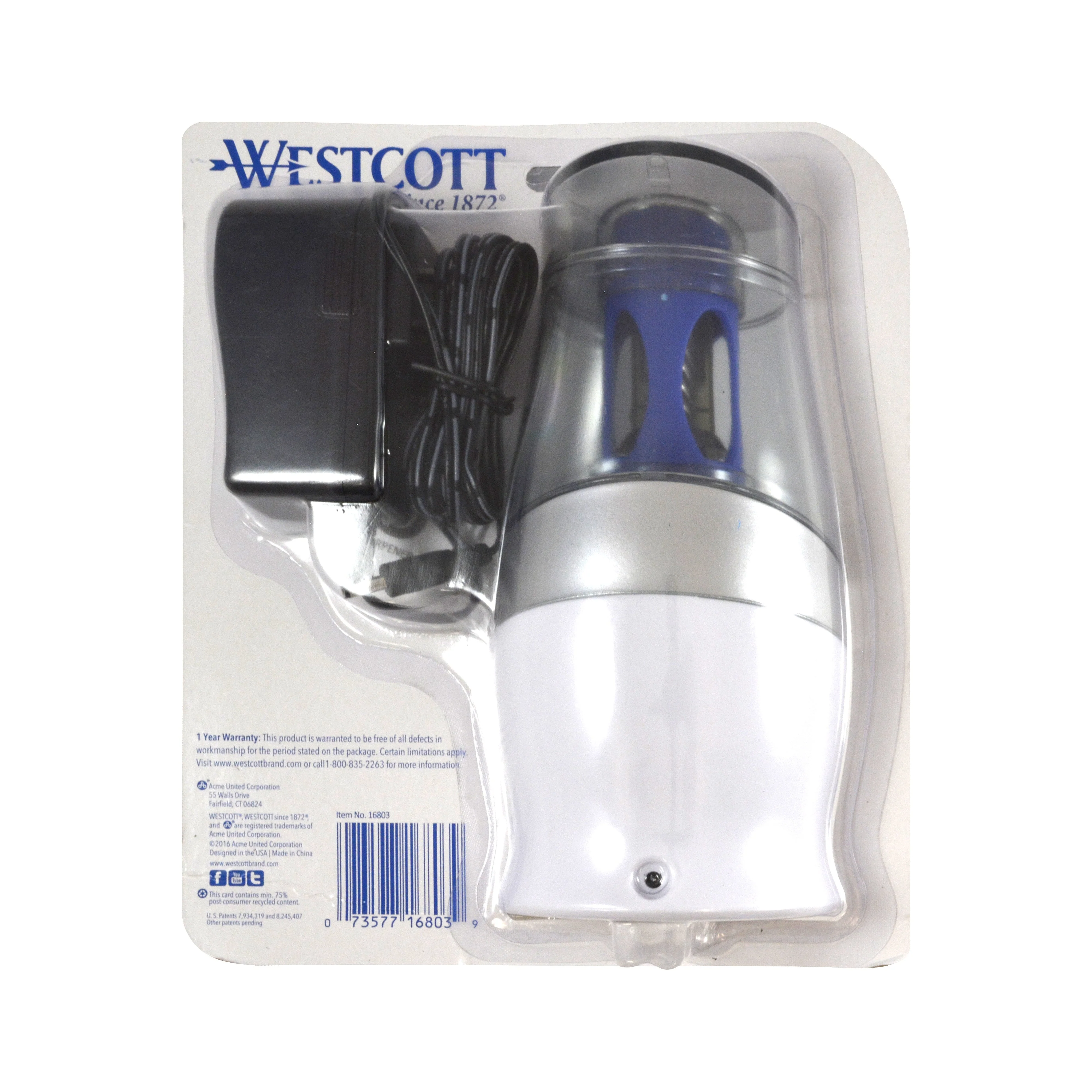 Westcott Halo Electric Pencil Sharpener, Assorted Colors - Image 2