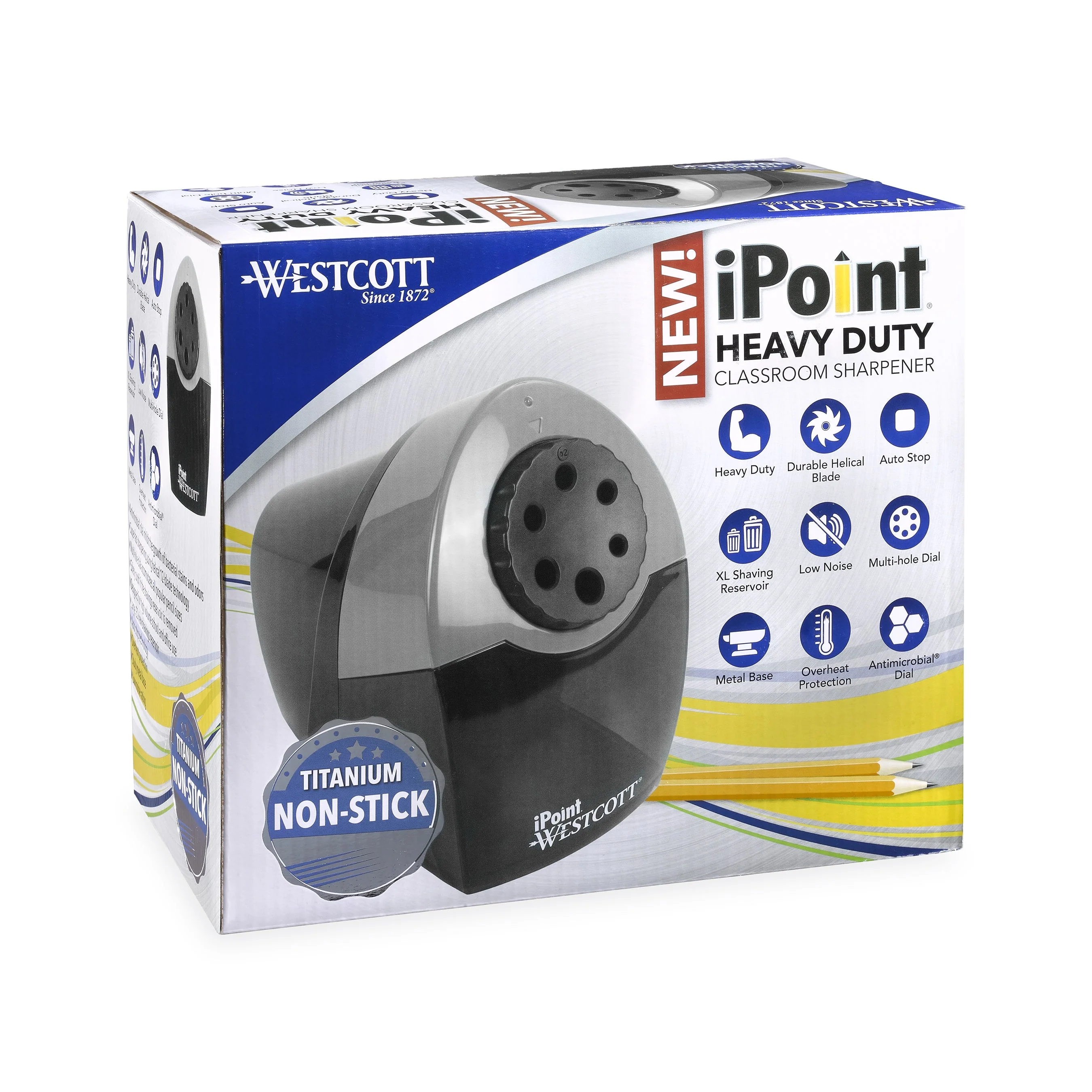 Westcott iPoint Commercial Heavy Duty Electric Pencil Sharpener (16934) - Image 2