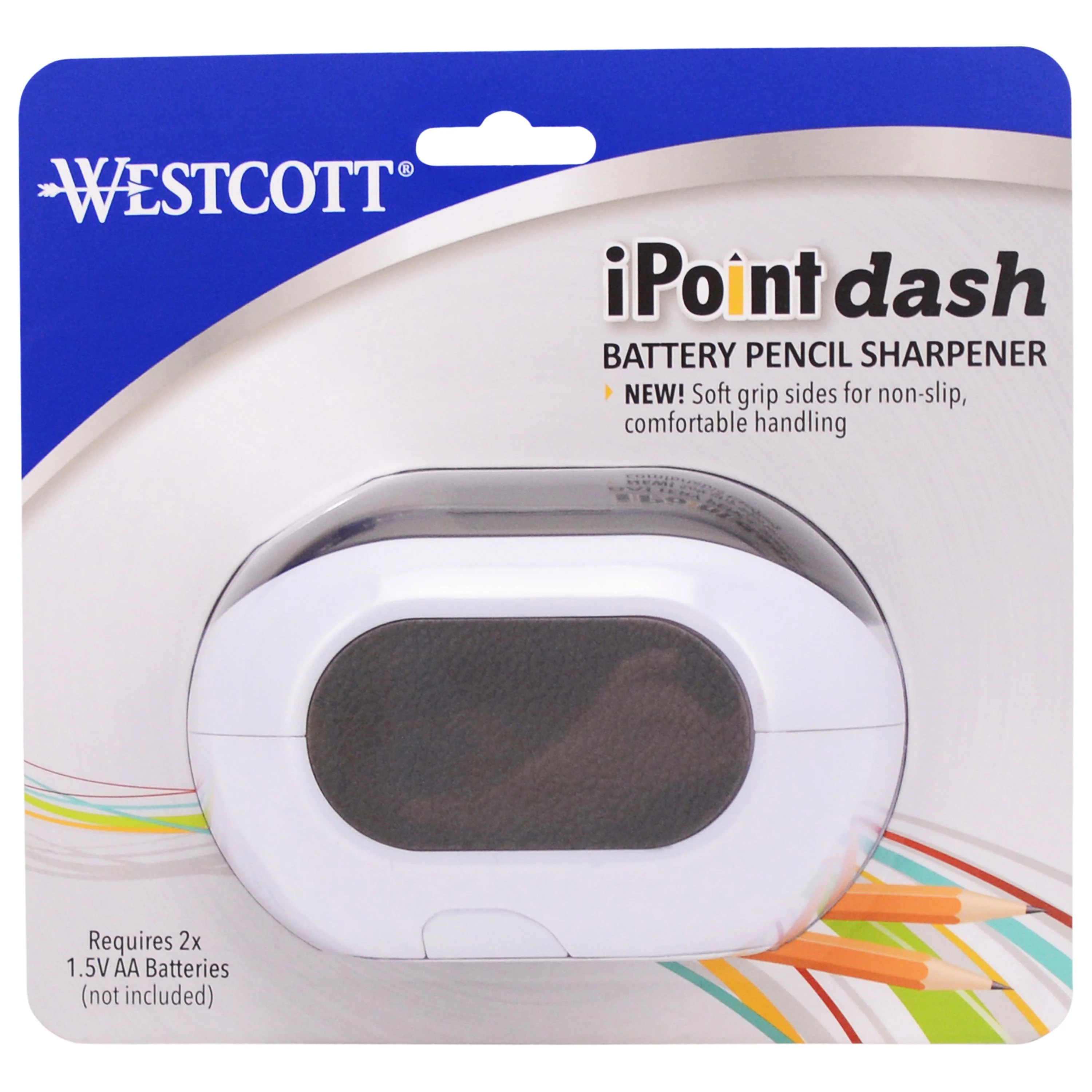 Westcott iPoint Dash Battery Pencil Sharpener, White (00948-PARENT) - Image 7