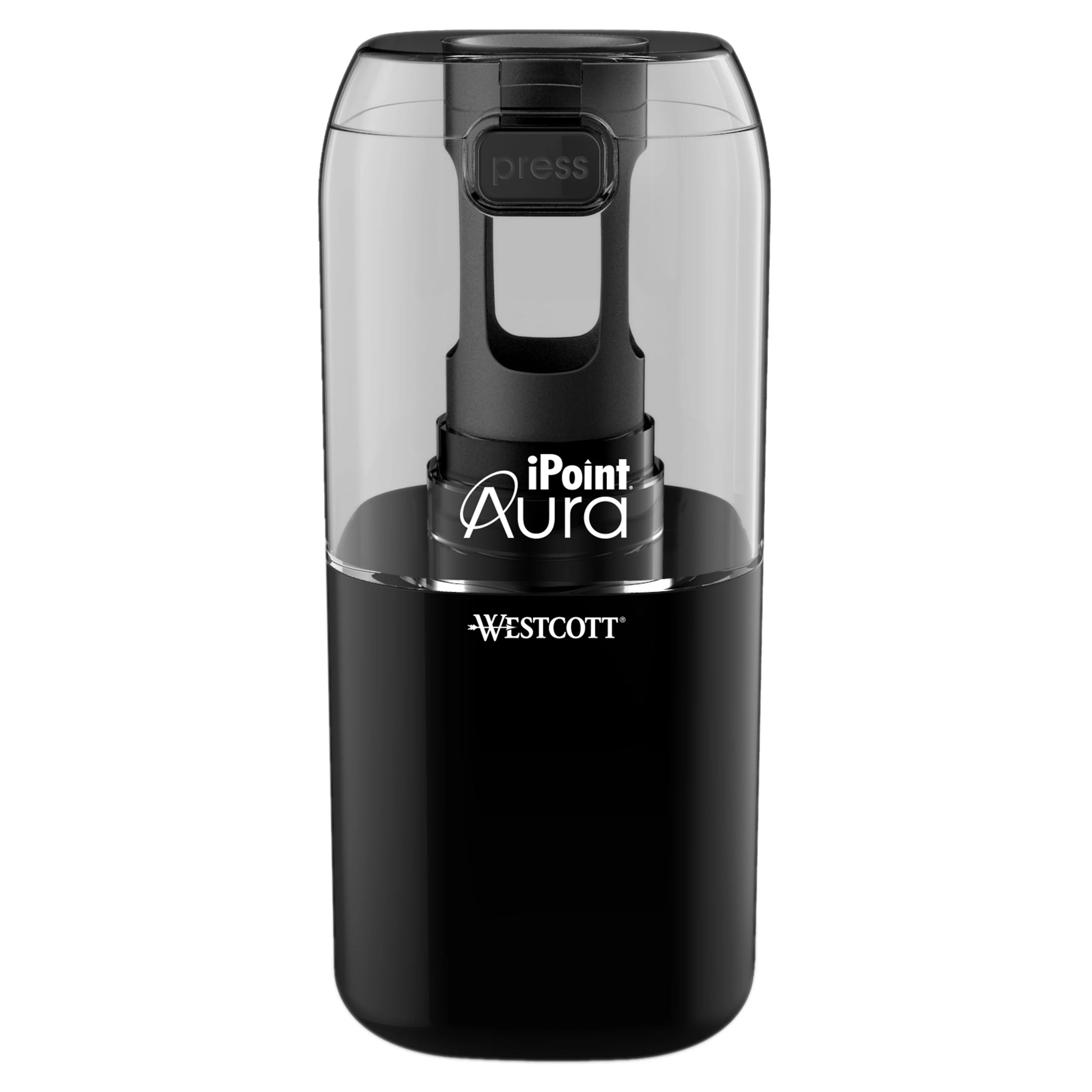 Westcott iPoint® AURA Electric Pencil Sharpener, Assorted Colors (17214)