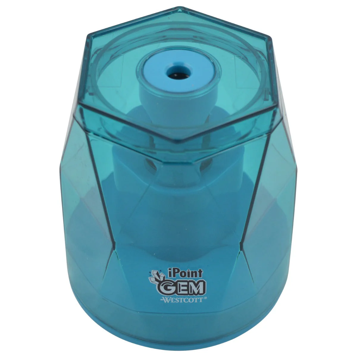 Westcott iPoint® GEM Crystal-Covered Battery Pencil Sharpener, Blue (00529-PARENT) - Image 10