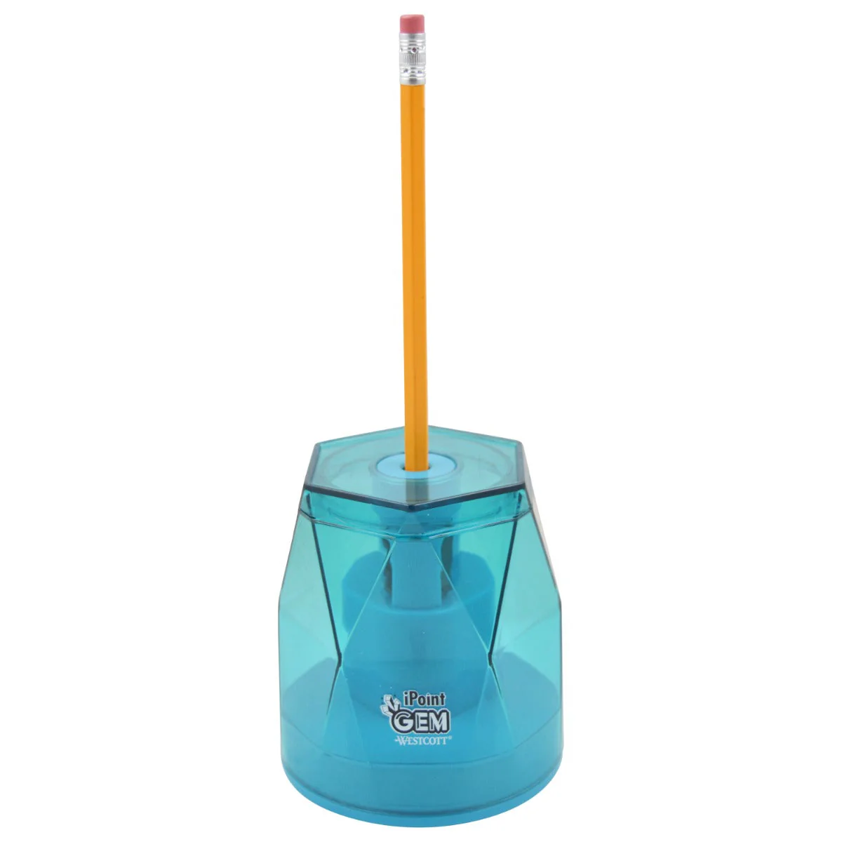 Westcott iPoint® GEM Crystal-Covered Battery Pencil Sharpener, Blue (00529-PARENT) - Image 12