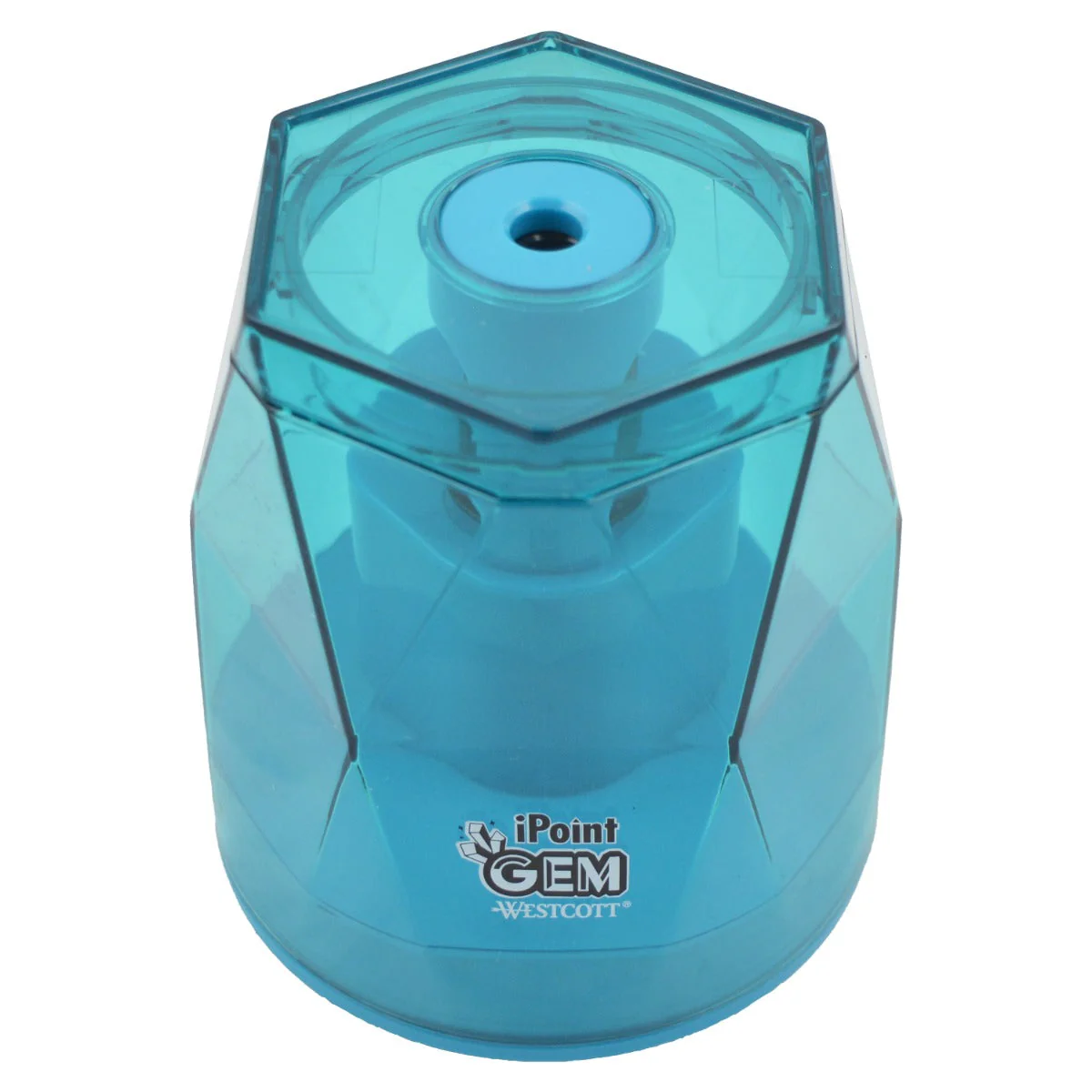 Westcott iPoint® GEM Crystal-Covered Battery Pencil Sharpener, Blue (00529-PARENT) - Image 5