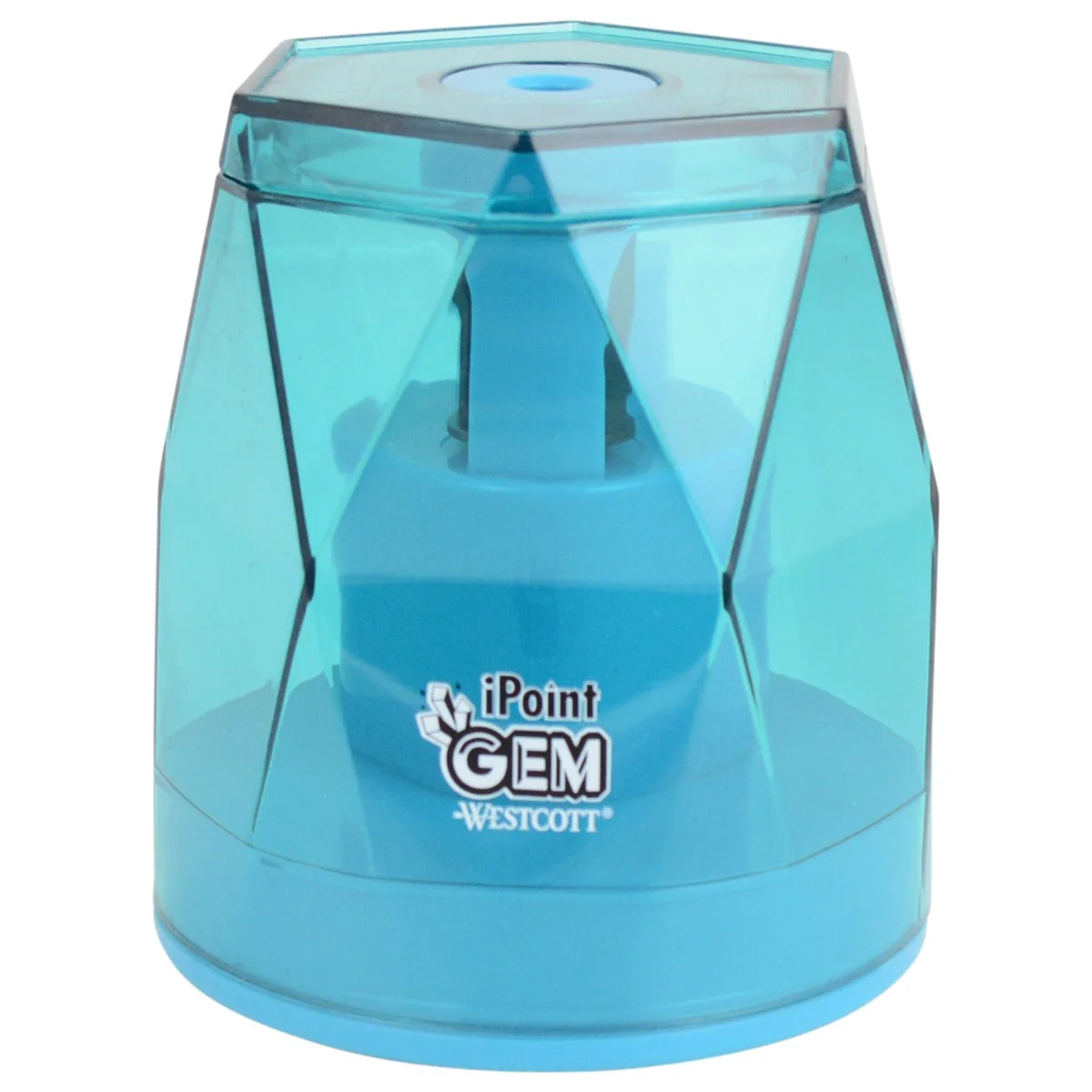 Westcott iPoint® GEM Crystal-Covered Battery Pencil Sharpener, Blue (00529-PARENT) - Image 9