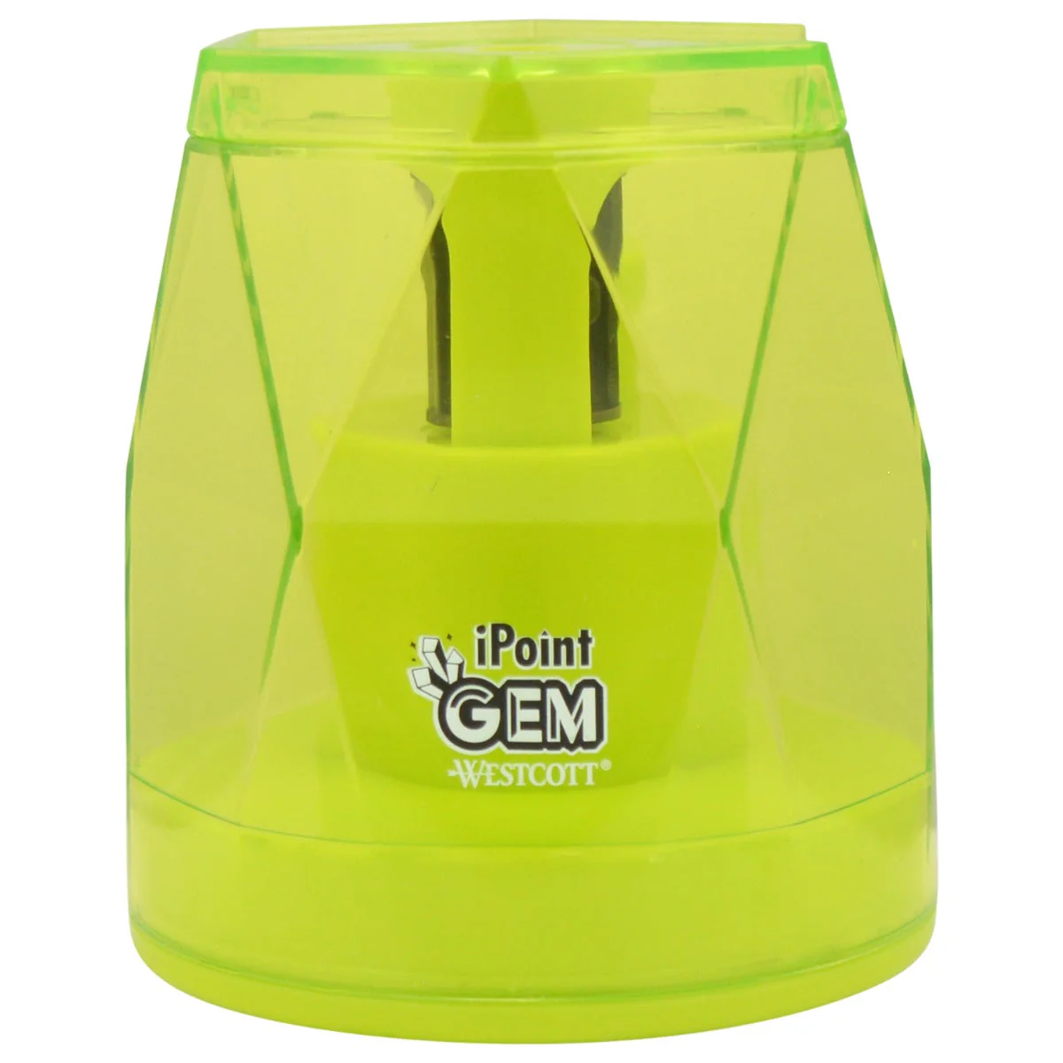 Westcott iPoint® GEM Crystal-Covered Battery Pencil Sharpener, Neon Green (00577-PARENT) - Image 4