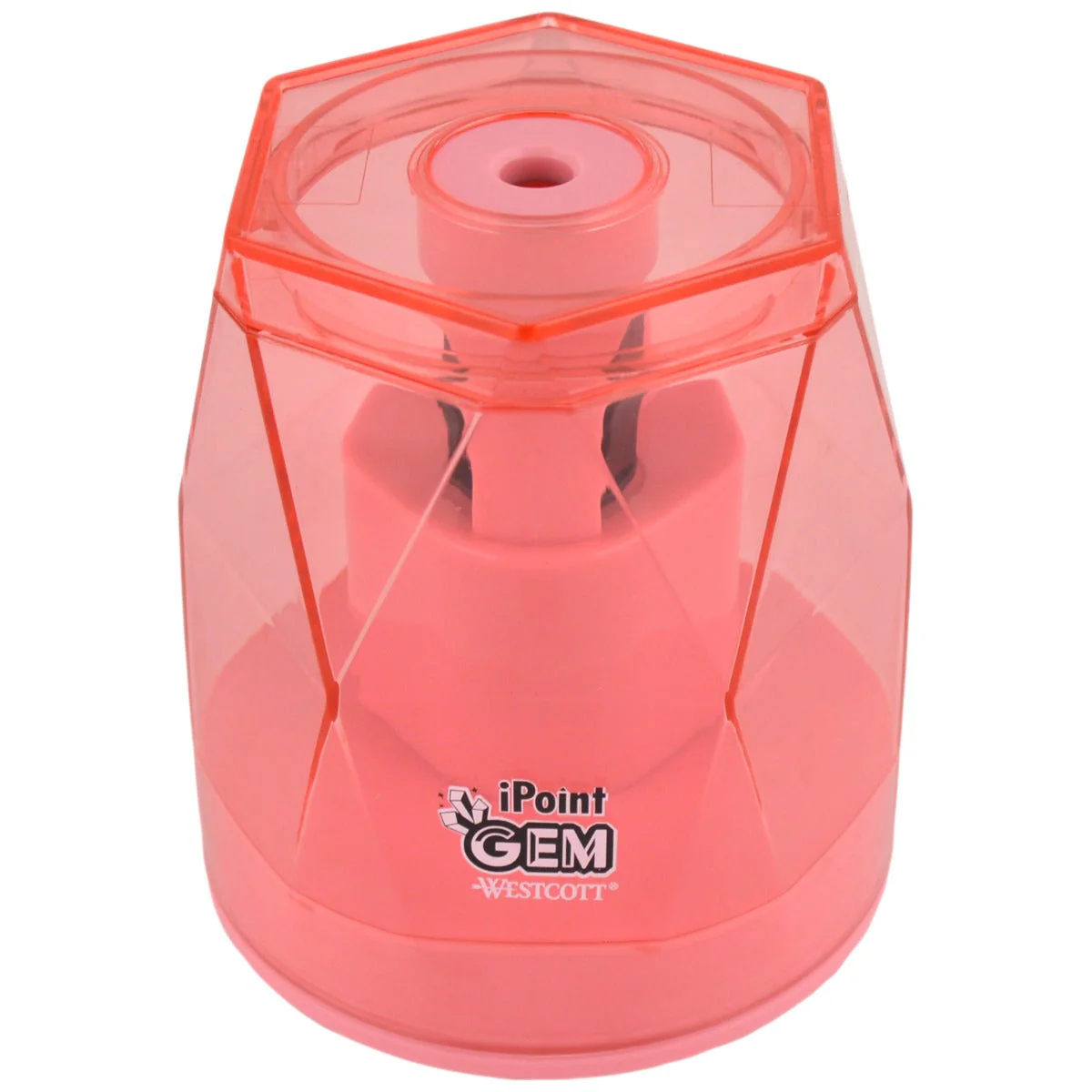 Westcott iPoint® GEM Crystal-Covered Battery Pencil Sharpener, Pink (00578-PARENT) - Image 10