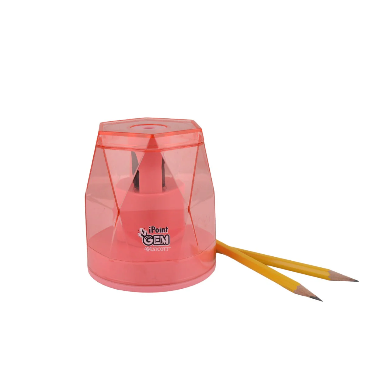 Westcott iPoint® GEM Crystal-Covered Battery Pencil Sharpener, Pink (00578-PARENT) - Image 4