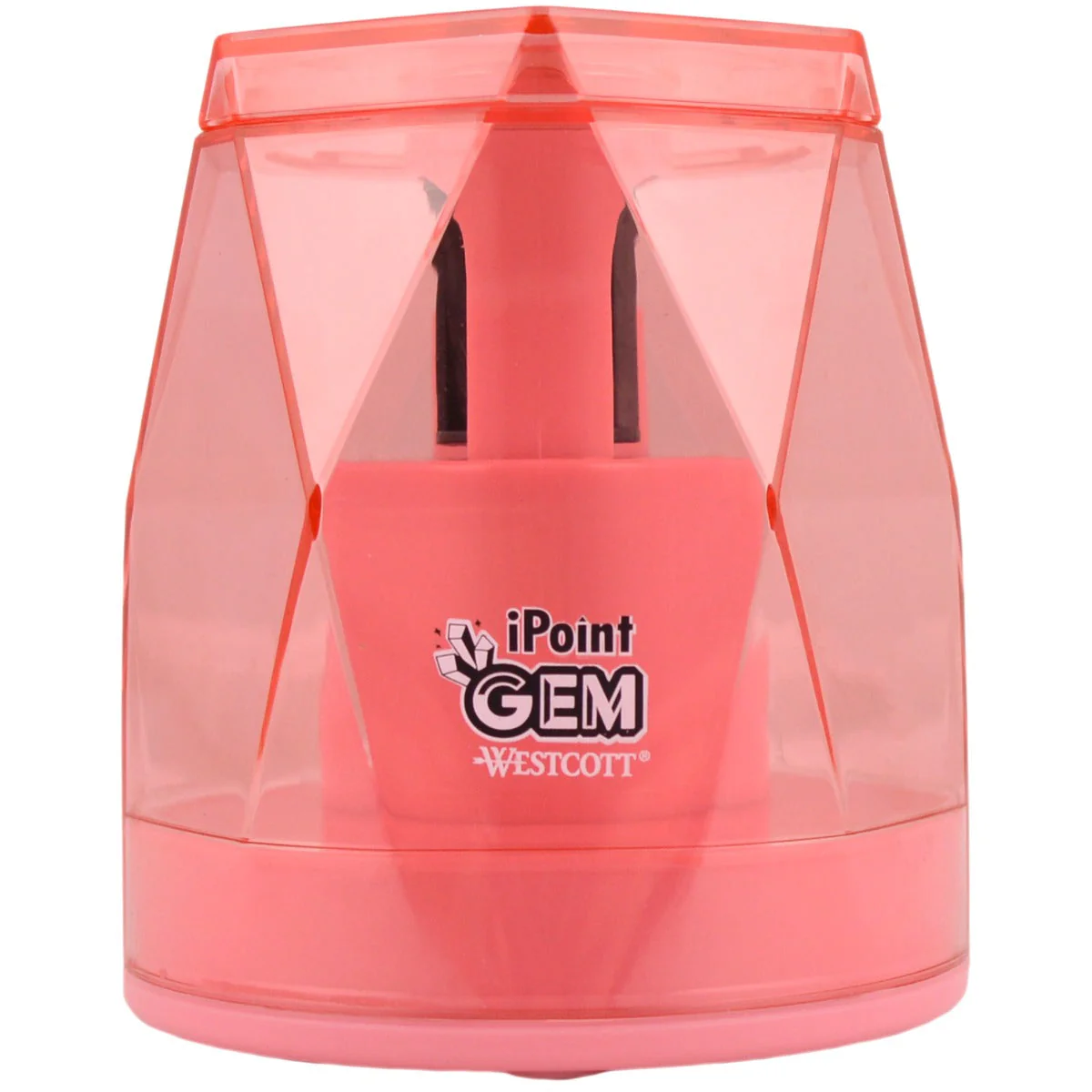 Westcott iPoint® GEM Crystal-Covered Battery Pencil Sharpener, Pink (00578-PARENT) - Image 5