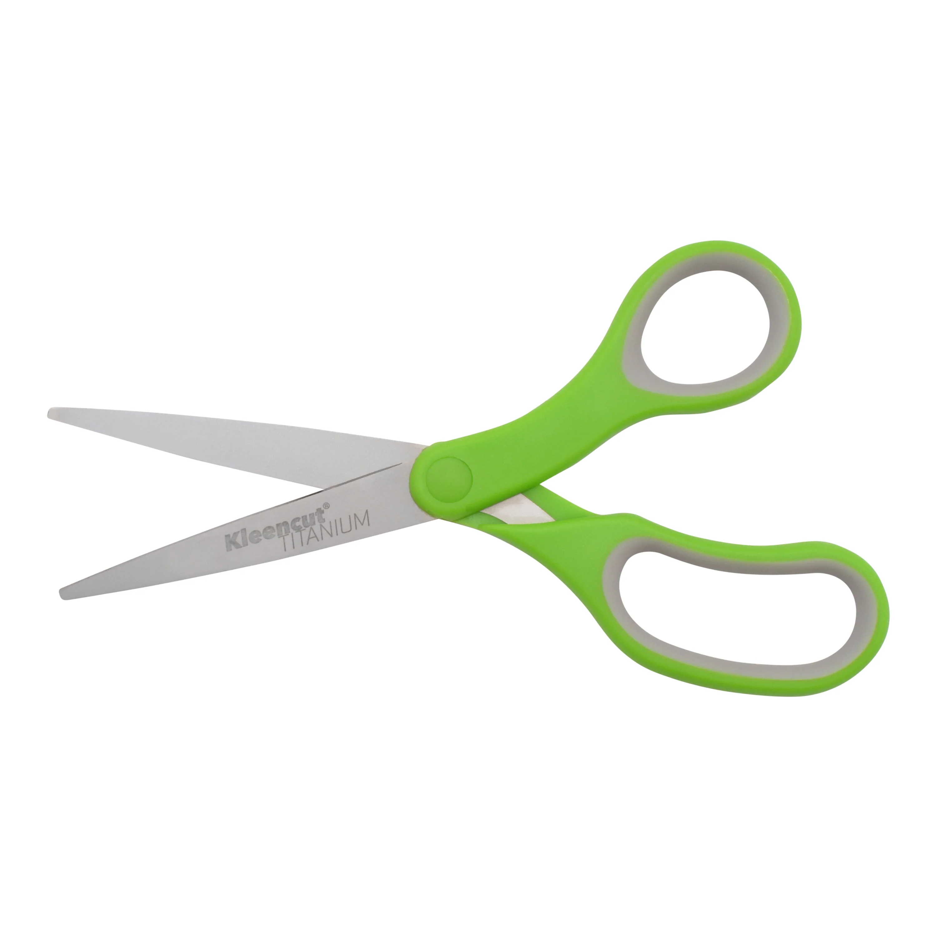 Westcott KleenCut 8” Titanium Scissors with Ergonomic Green Handle, 4-Pack (17494-Parent) - Image 4