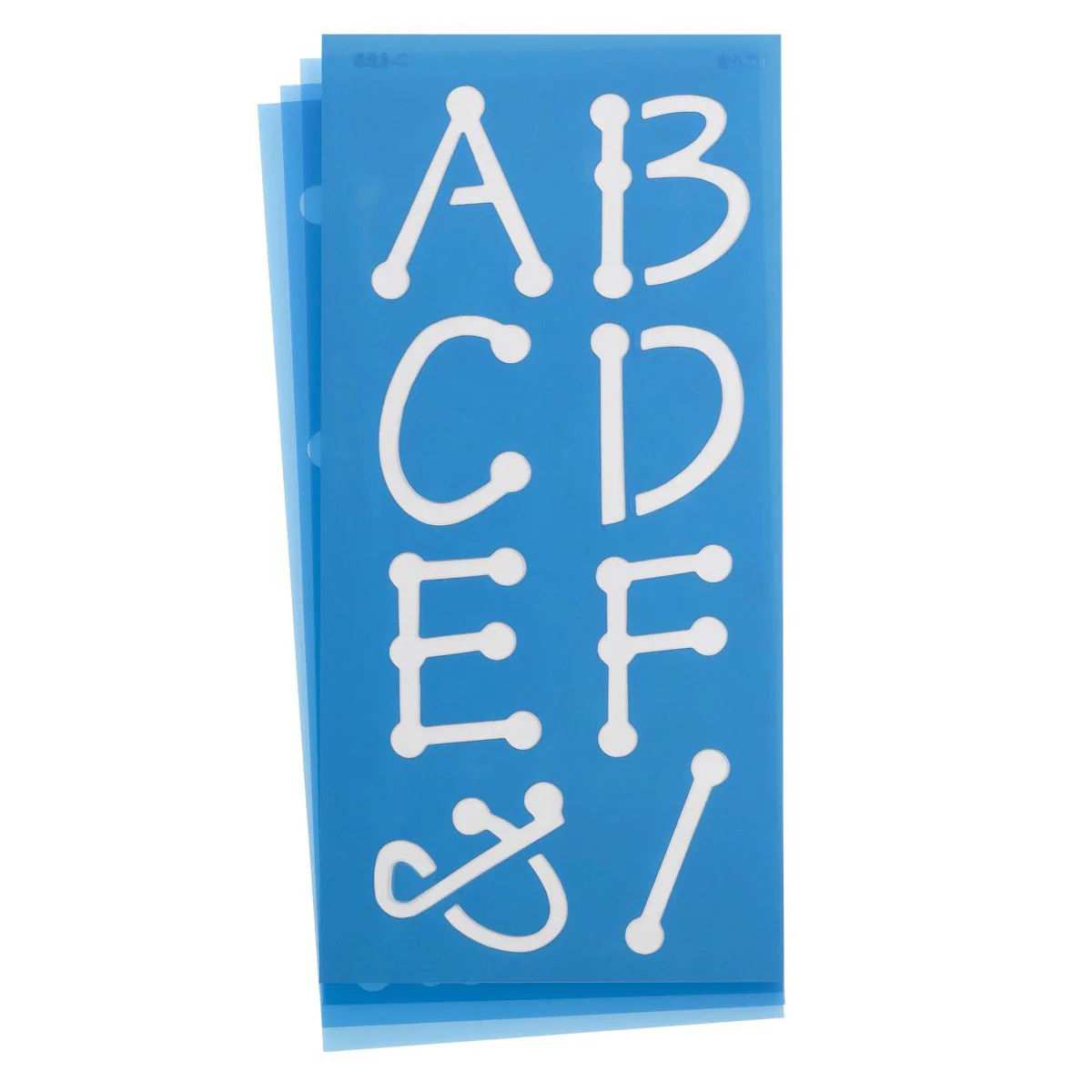 Westcott LetterCraft Reusable Plastic Stencil Spot, 2-Inch (15835) - Image 2