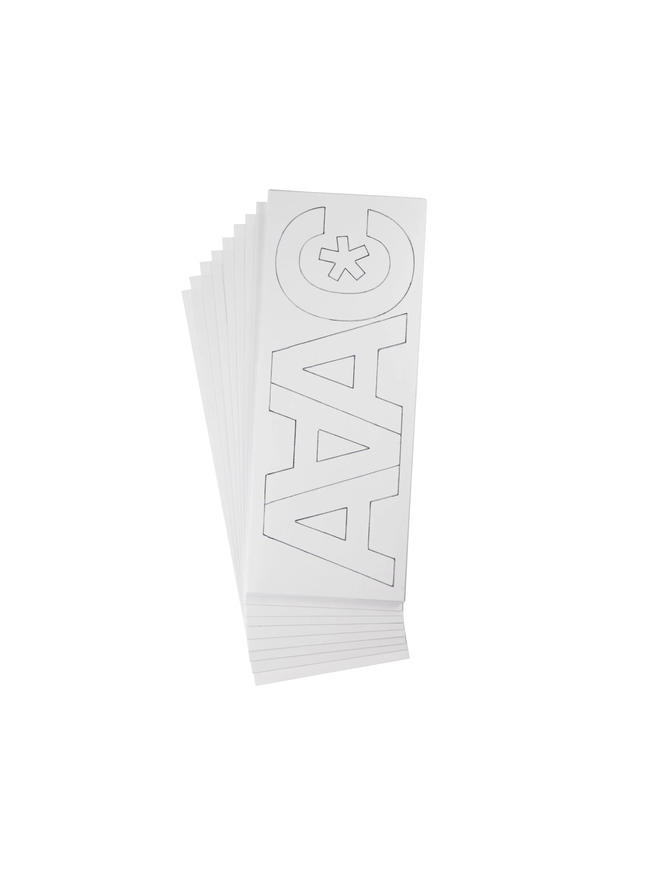 Westcott LetterCraft Permanent Vinyl Letters, White, Helvetica Font, 3-Inch Characters (15863)