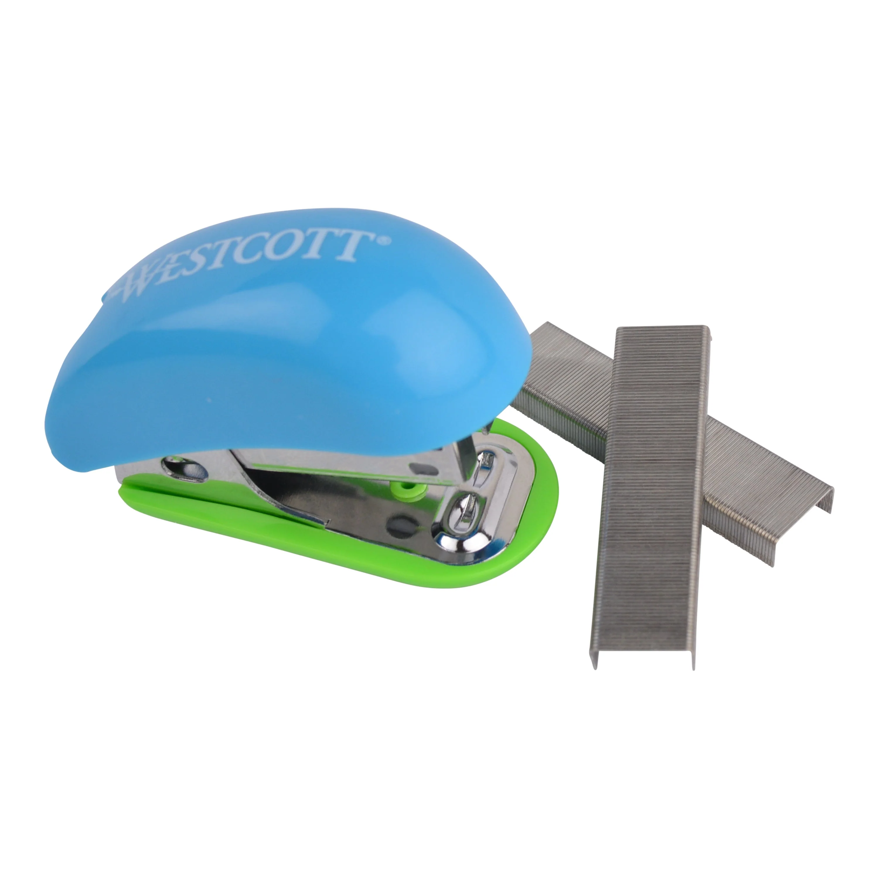 Westcott Mini Anti-Microbial Stapler with Staples, Assorted Colors (14218-PARENT)