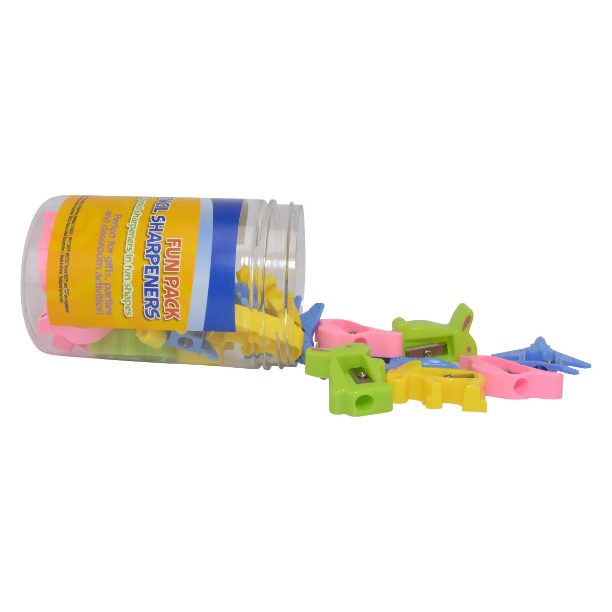 Westcott Pencil Sharpeners Fun Pack, Assorted Shapes, 30 Count (17796) - Image 5
