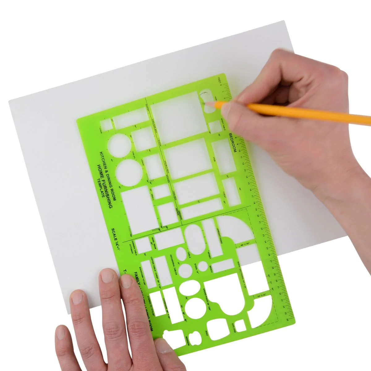 Westcott Plastic Designer Template, 1/4 Inches, Green (T-830) - Image 5