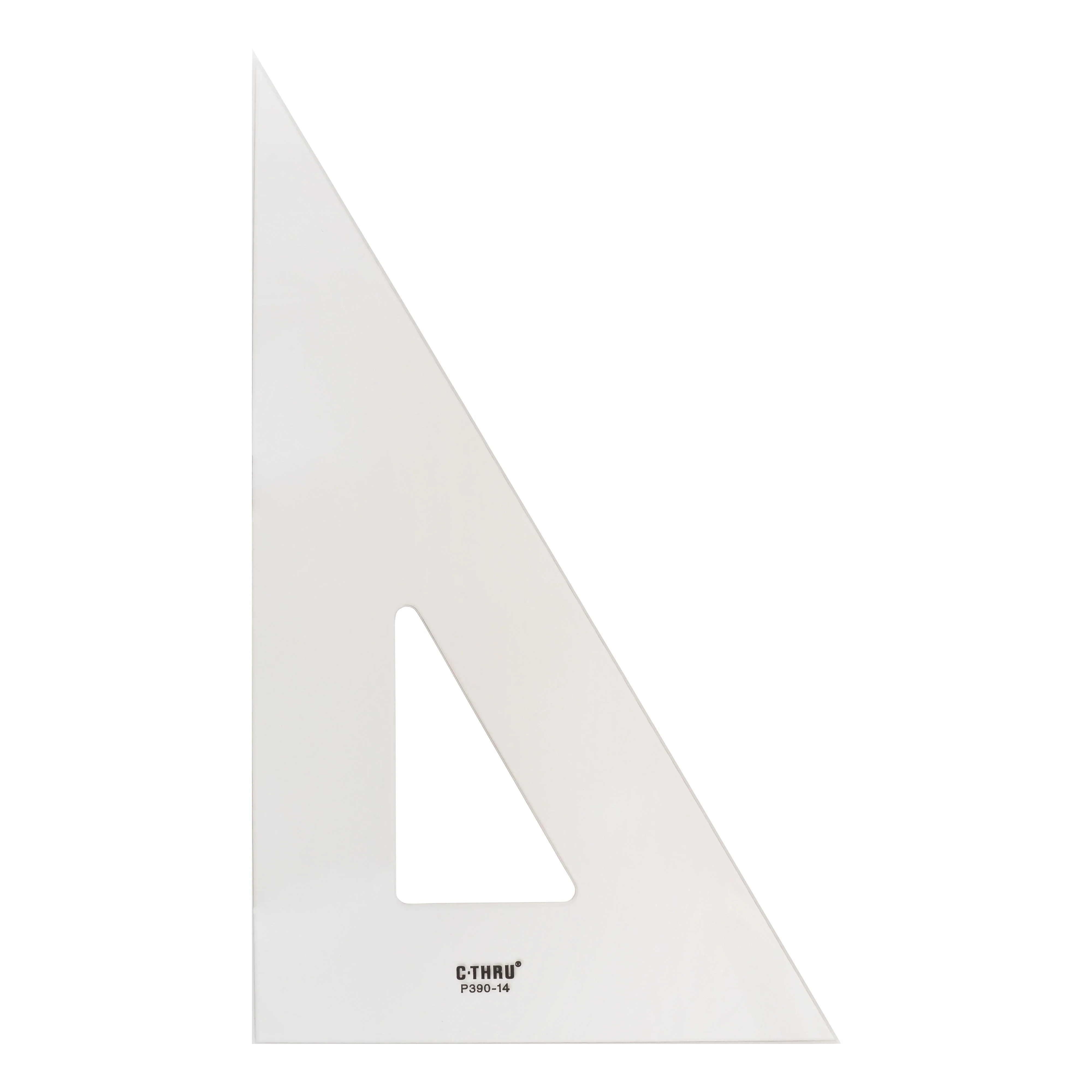 Westcott Professional Triangle, 14", 30/60 Degree, Transparent (P390-14)