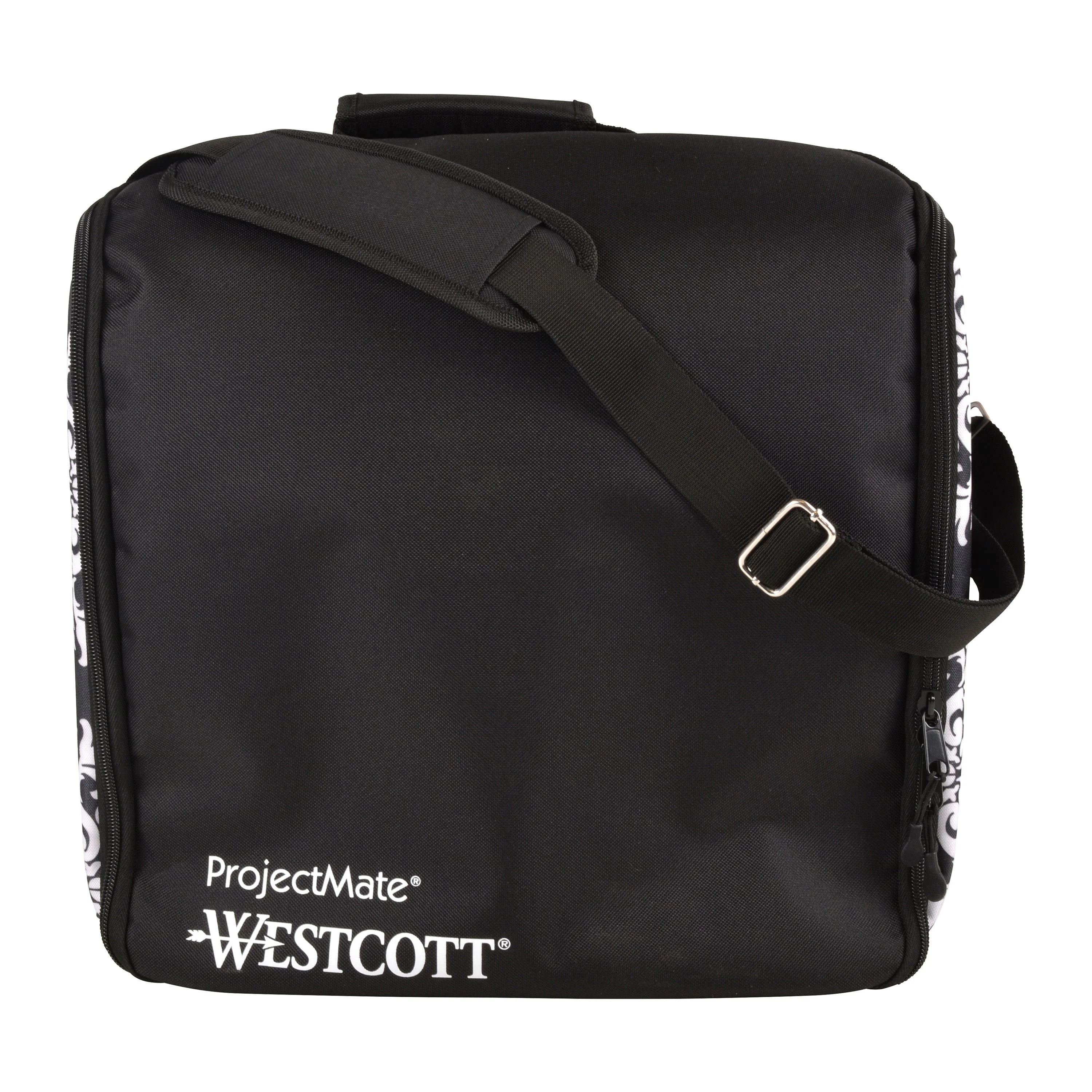 Westcott ProjectMate Traveling WorkStation, Black with Side Pattern (17282)