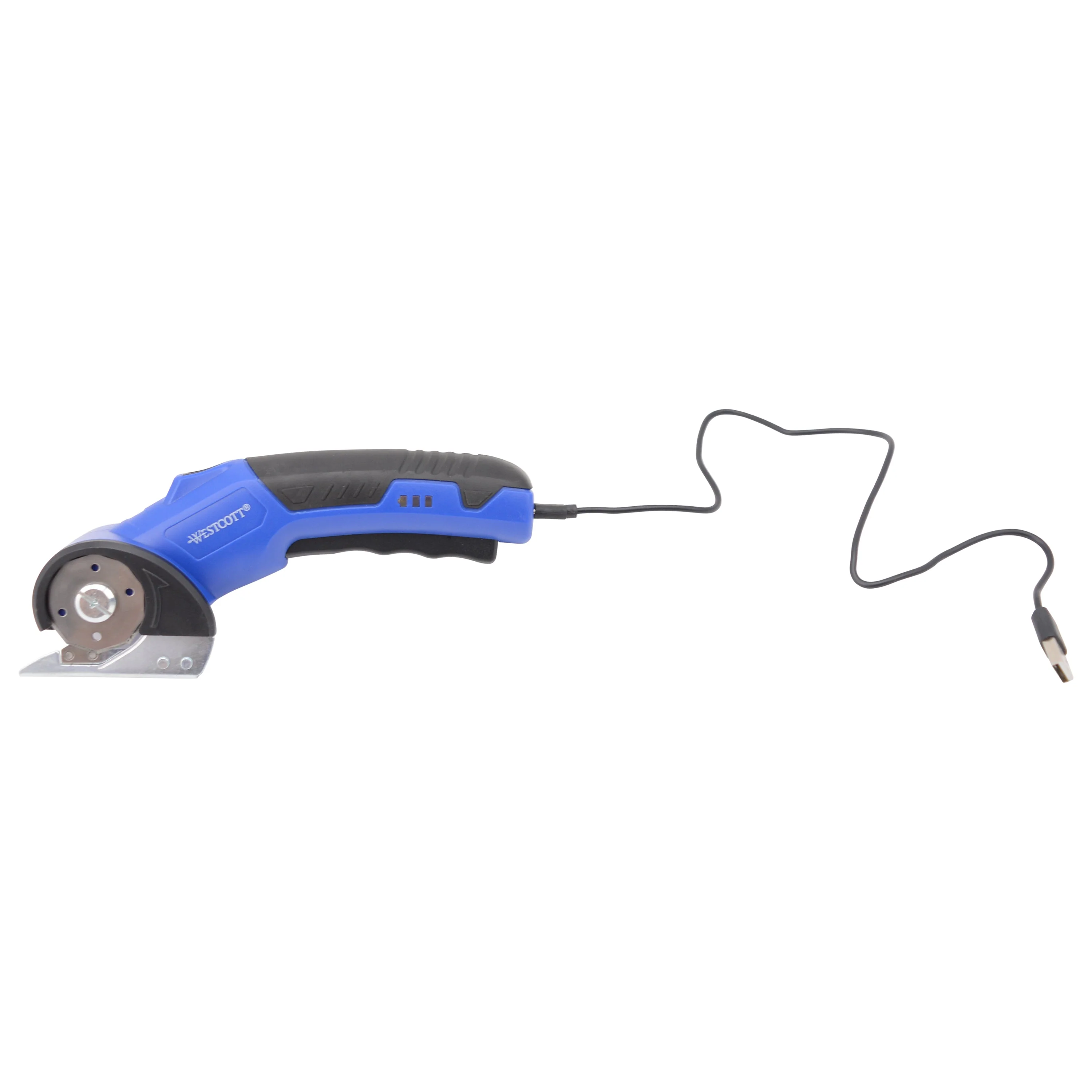 Westcott Rechargeable Electric Scissors, Cordless Power Scissors with Built-In Battery, Stainless Steel Blades Cut Up to 1/4", Ergonomic Comfort Grip, Cuts Cardboard, Fabric, Plastic & Packaging (00999-Parent) - Image 12