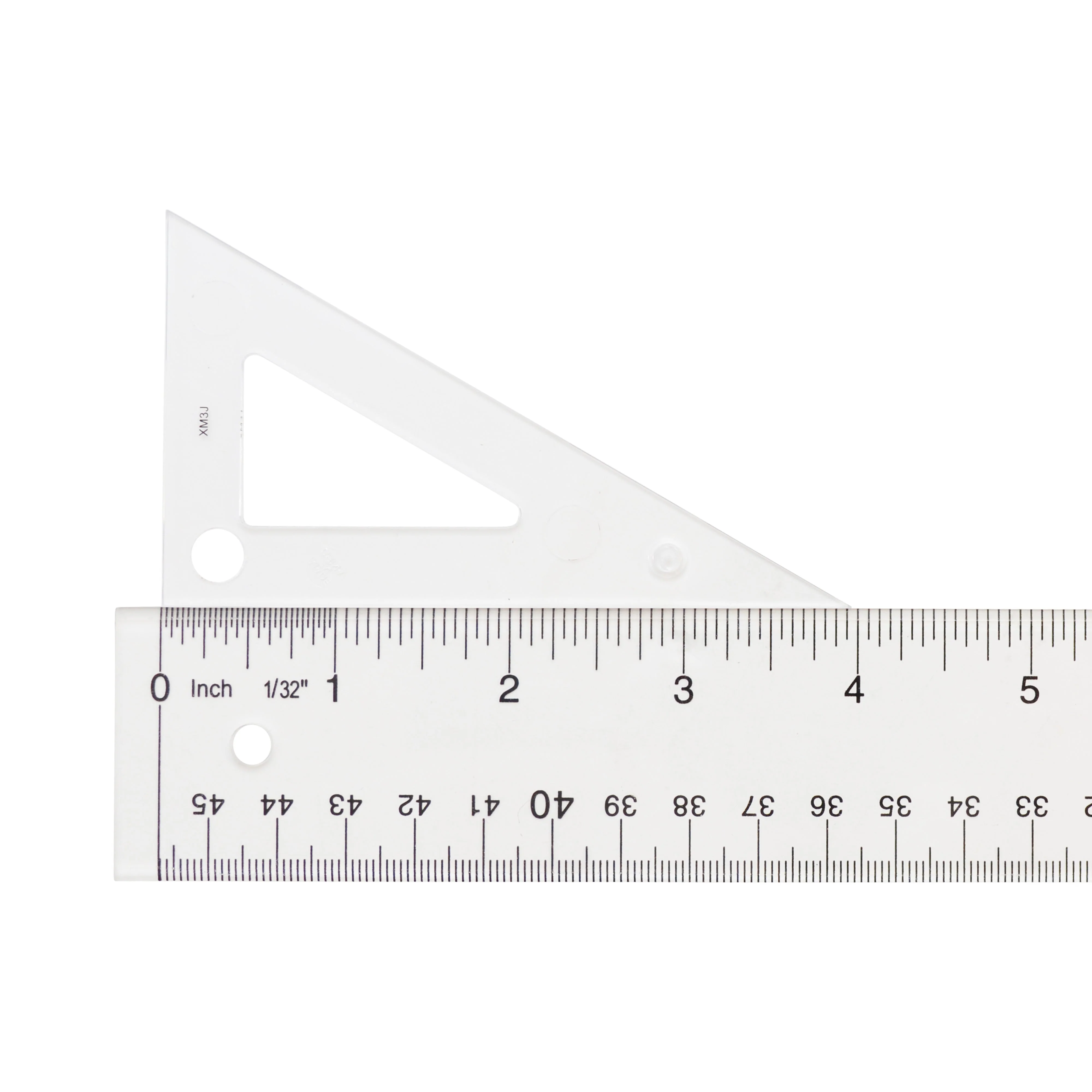 Westcott Styrene Triangle, 4", 30/60 Degree, Transparent (S390-4)